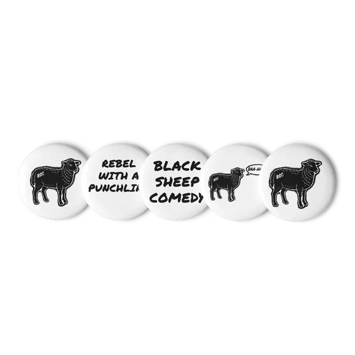 BSC Black Sheep Pin Button Set product image (1)