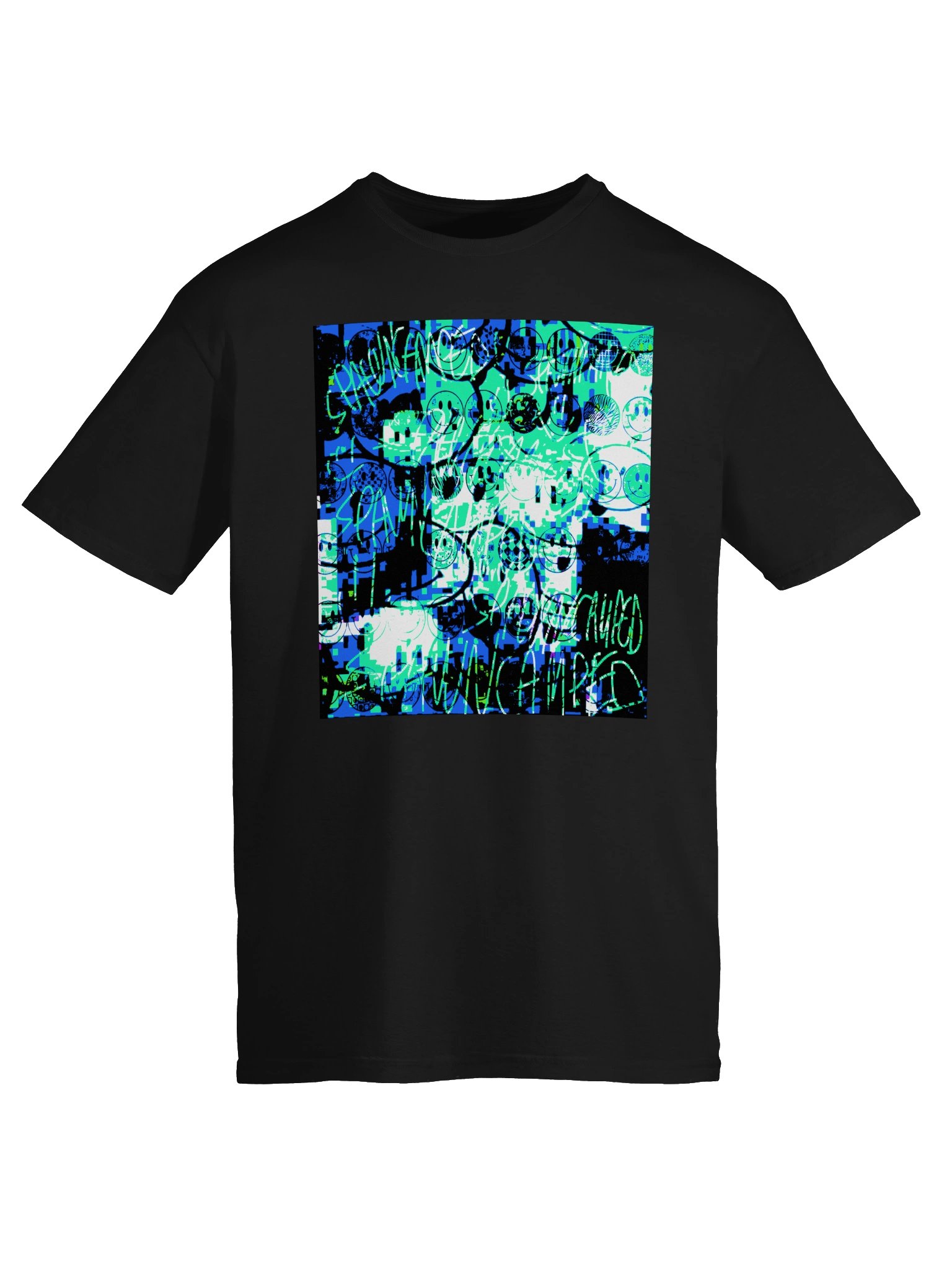 spawncamped "happier" tee product image (9)