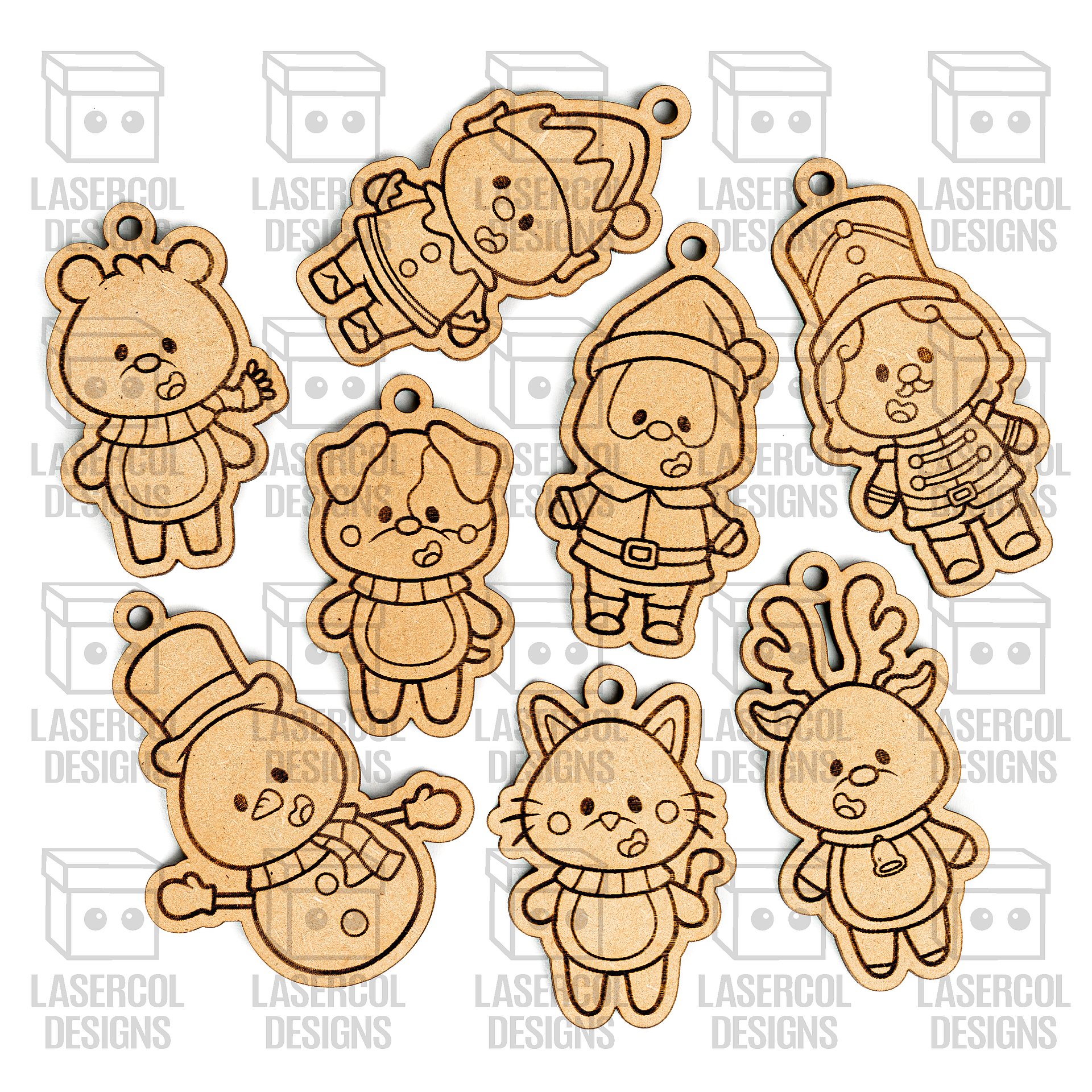 Christmas Ornaments - Laser Cut Files product image (5)