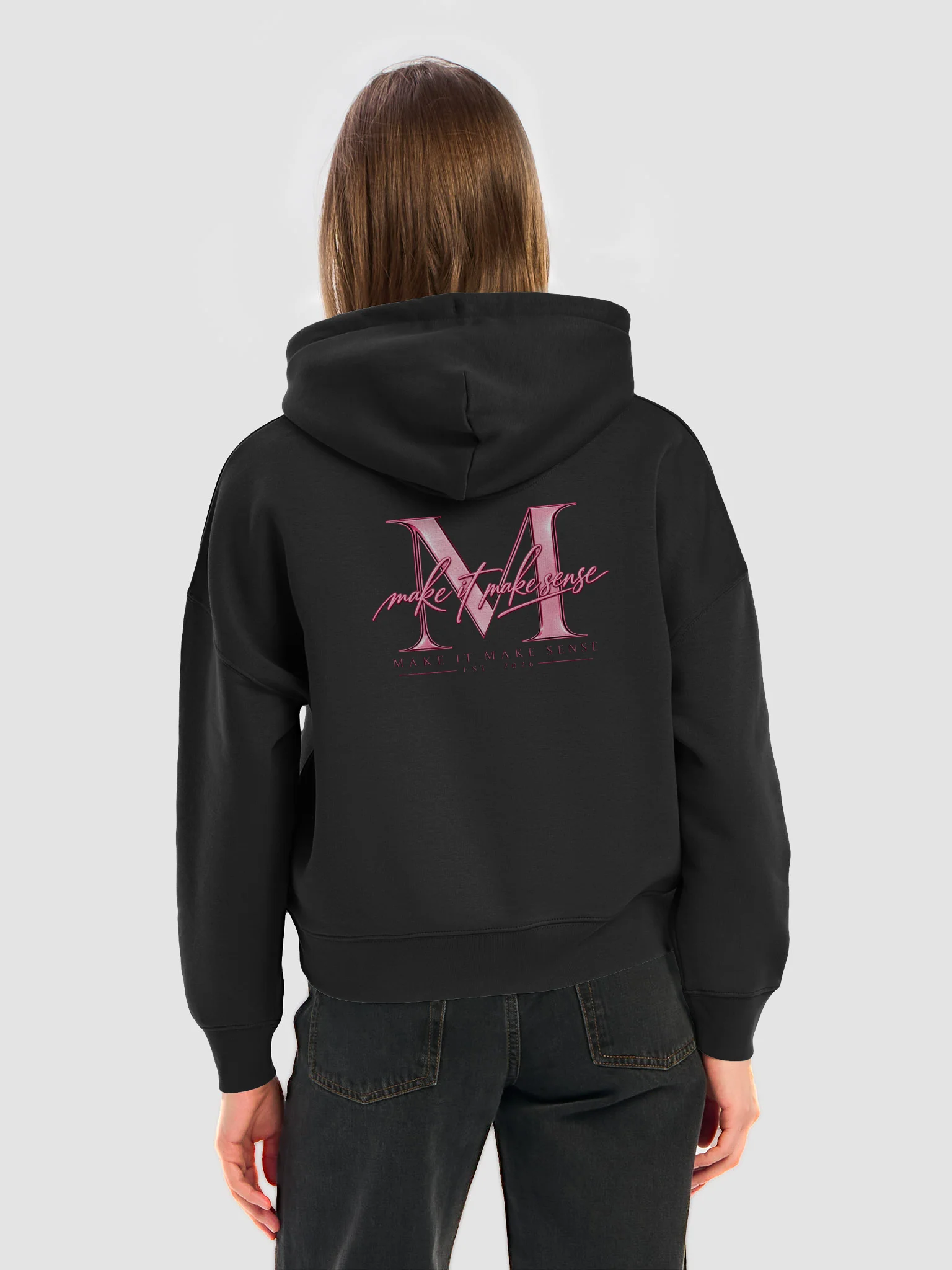 Silver Interwoven Monogram Women's Organic Hoodie product image (16)