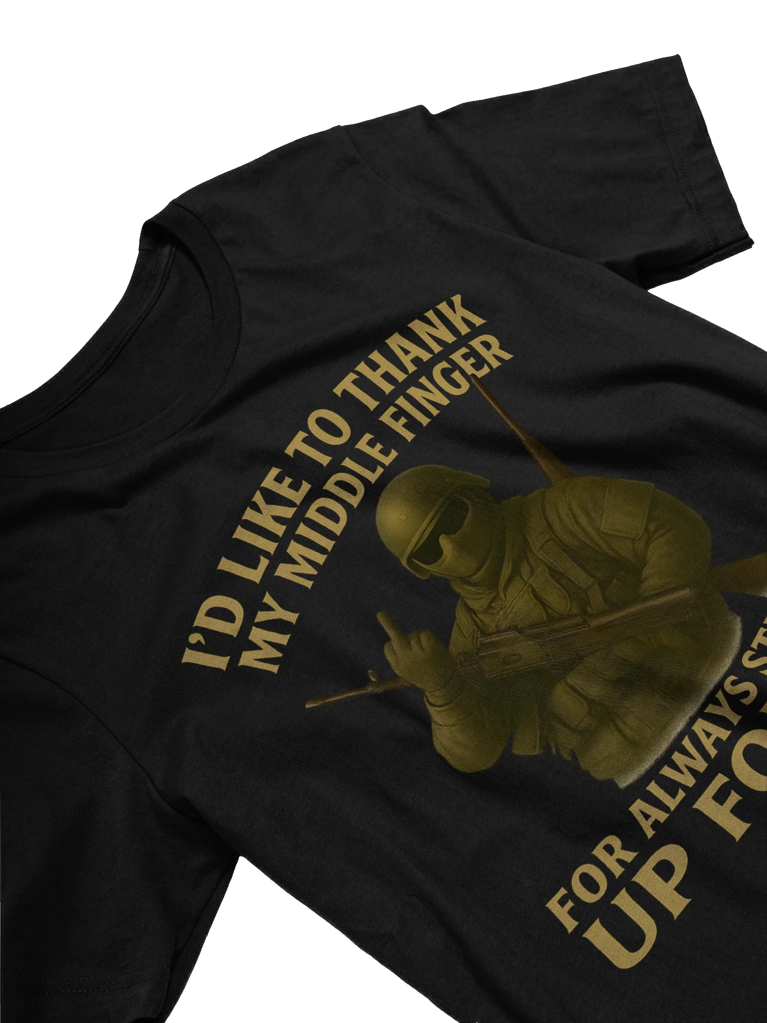 Middle Finger Thank You Soldier Tee product image (3)