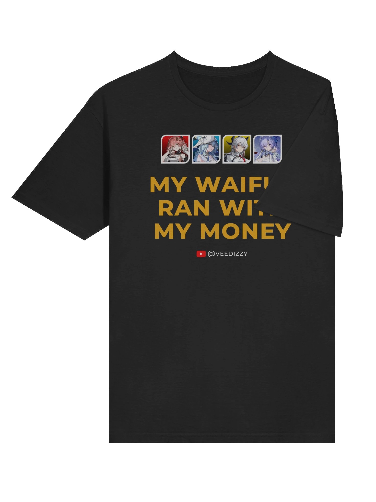 My Waifus Ran with My Money Unisex Softstyle T-Shirt product image (6)