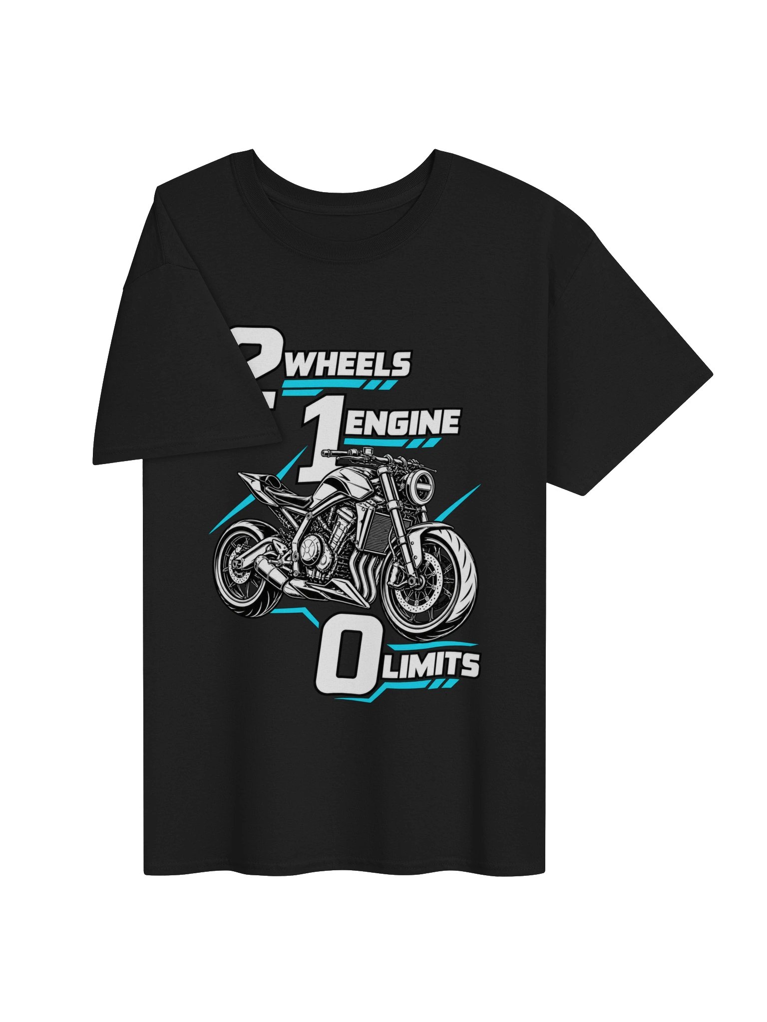2 Wheels 1 Engine 0 Limits Streetfighter T-Shirt product image (3)