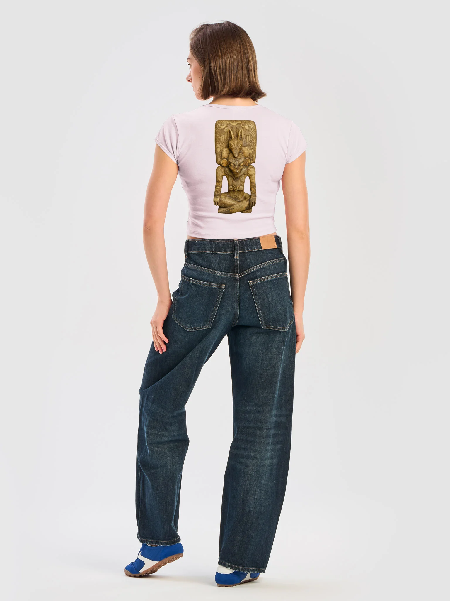Female Anubis Authority Baby Pink Crop Top product image (6)