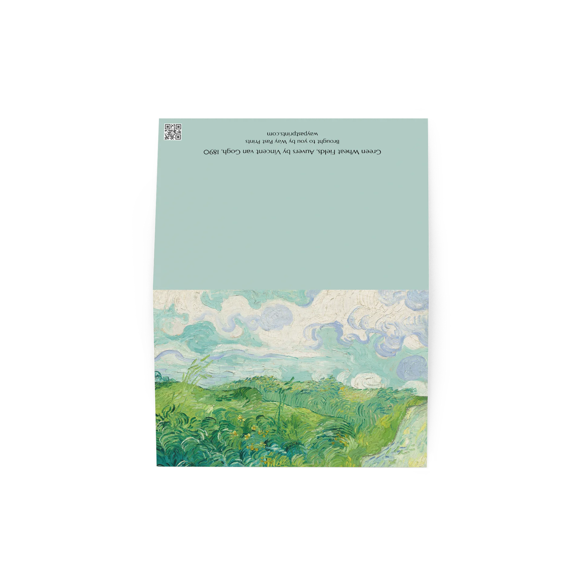 Green Wheat Fields, Auvers (Vincent van Gogh) Greeting Card product image (3)
