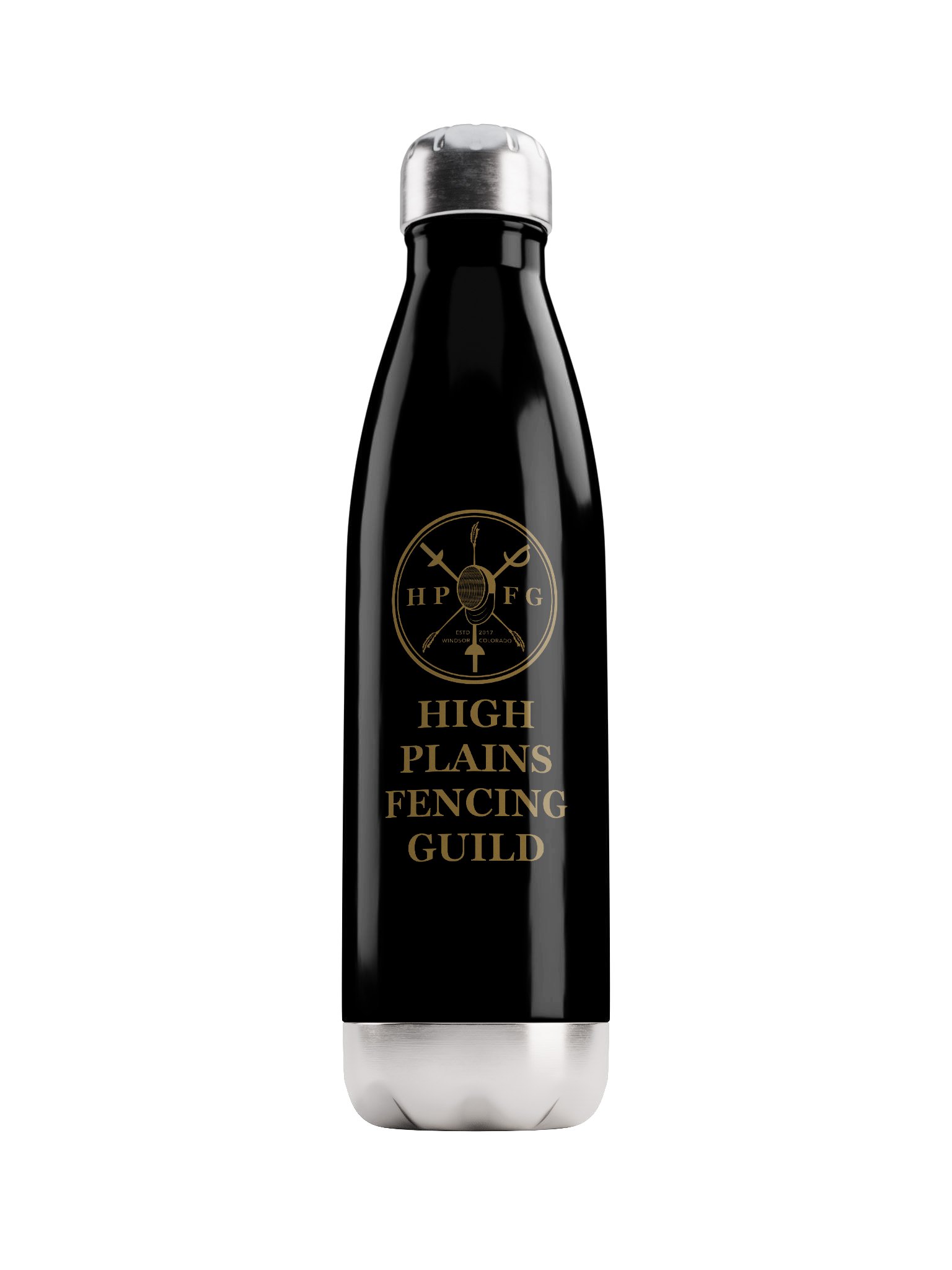 High Plains Fencing Club Stainless Steel Water Bottle product image (1)
