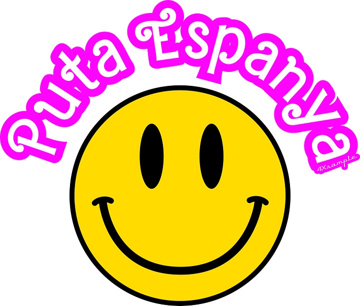 Puta espanya Smiley - Adhesius product image (1)