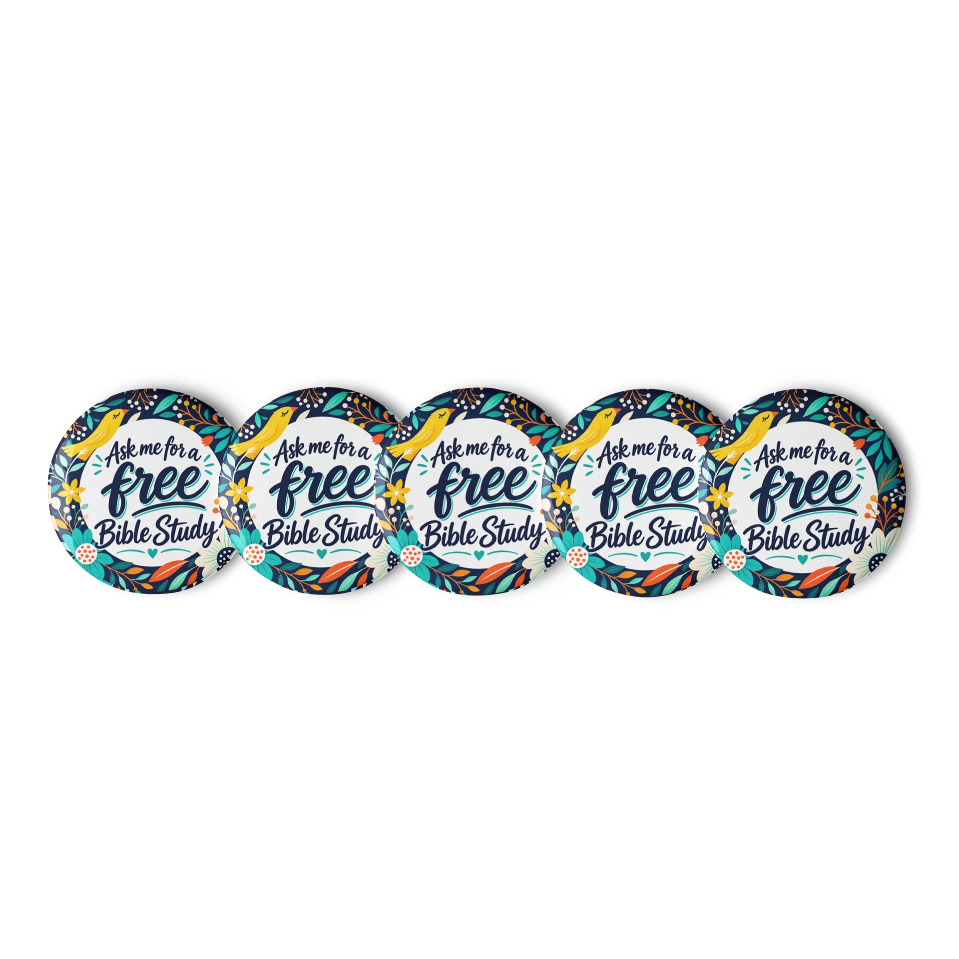 Ask me for a free Bible Study Floral Pin product image (2)