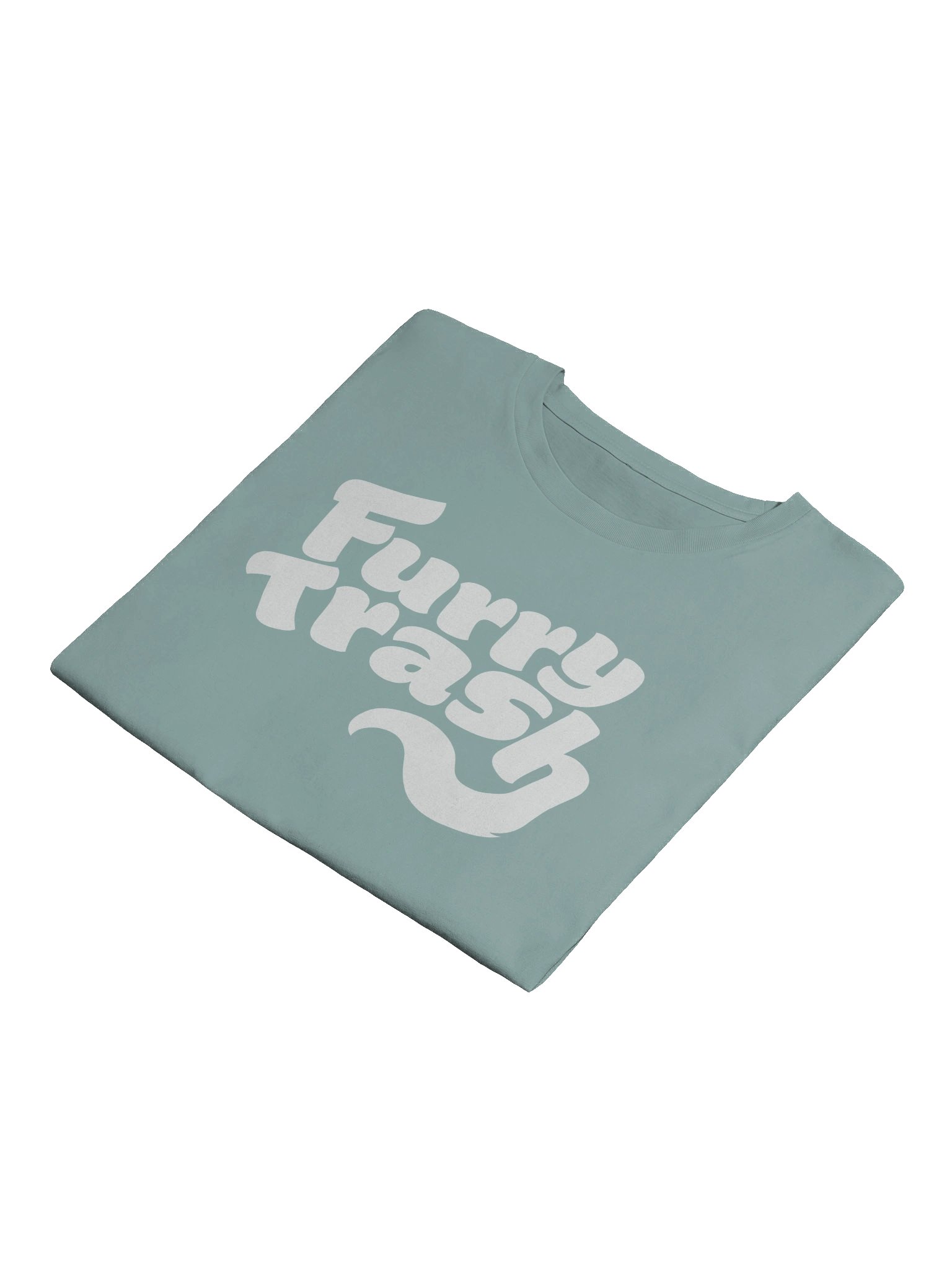 Furry Trash Crop Top – Bubble Logo (White Print) product image (4)