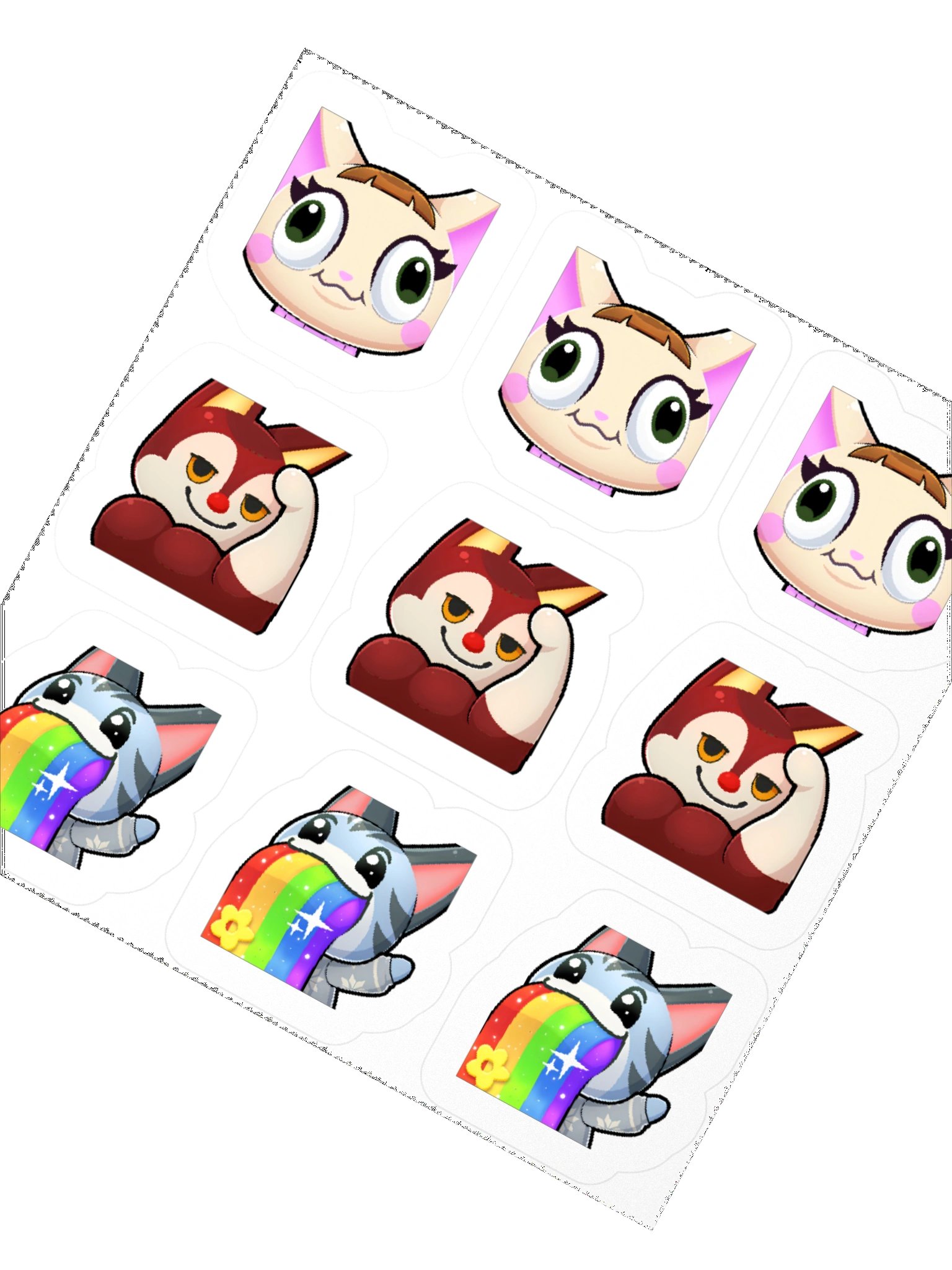Lolly, Merry and Rudy - 3x3 Sticker product image (2)