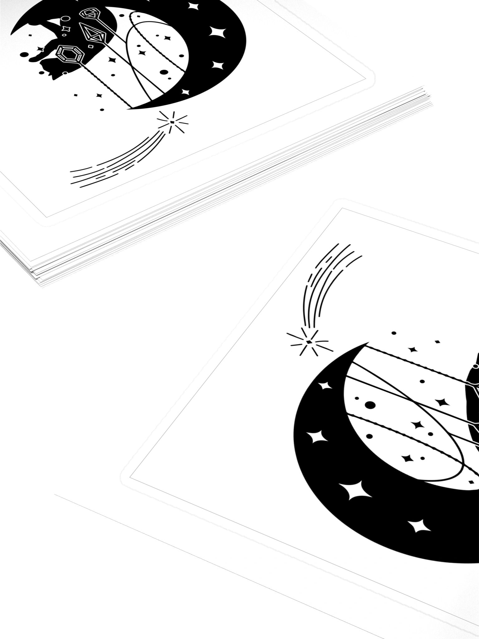 Mystic Moon Cat Kiss Cut Sticker product image (4)