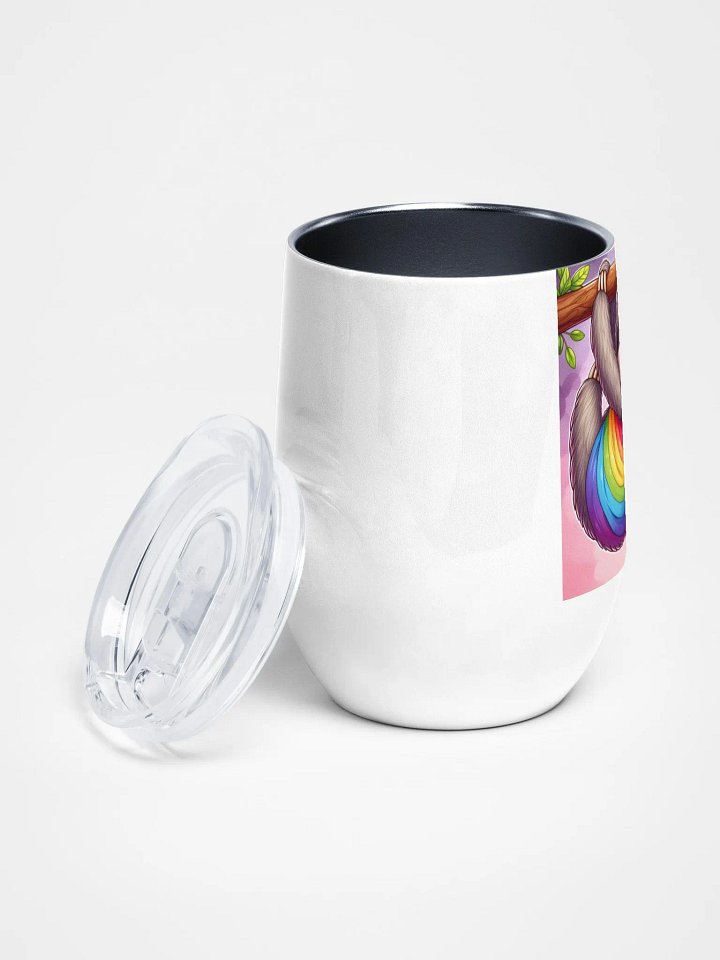 Pris- Sleepy Socialist Pride-Wine Tumbler product image (2)