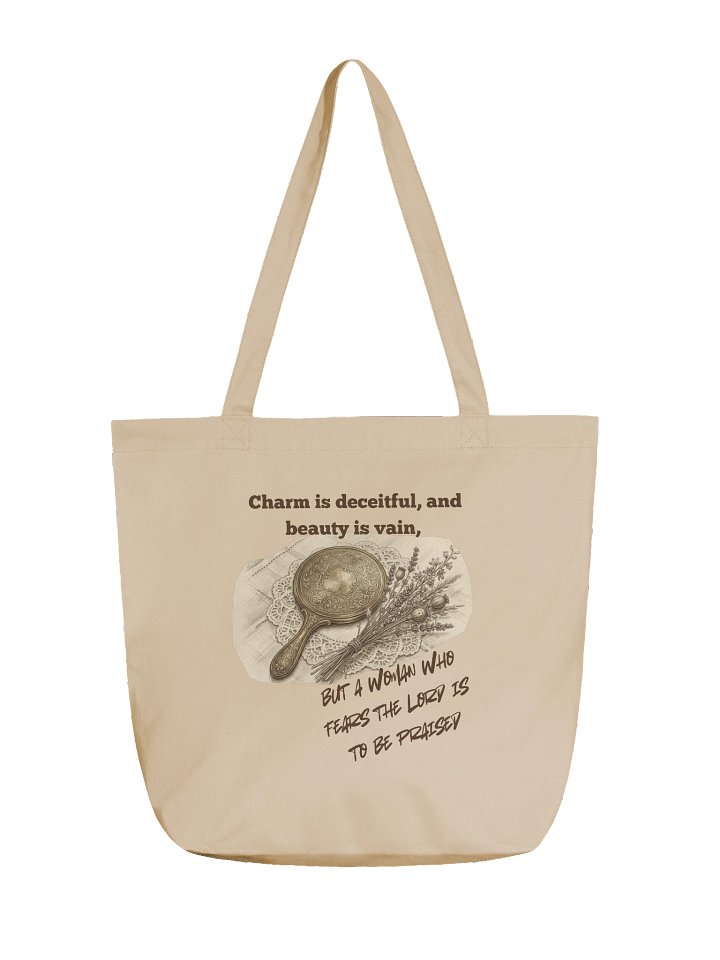 Fears the Lord" Proverbs 31:30 Christian Canvas Tote Bag product image (1)