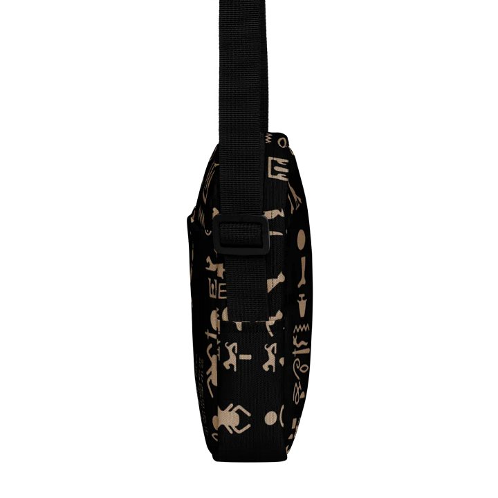 Isis Black Hieroglyphs All-Over Print Crossbody Bag product image (2)