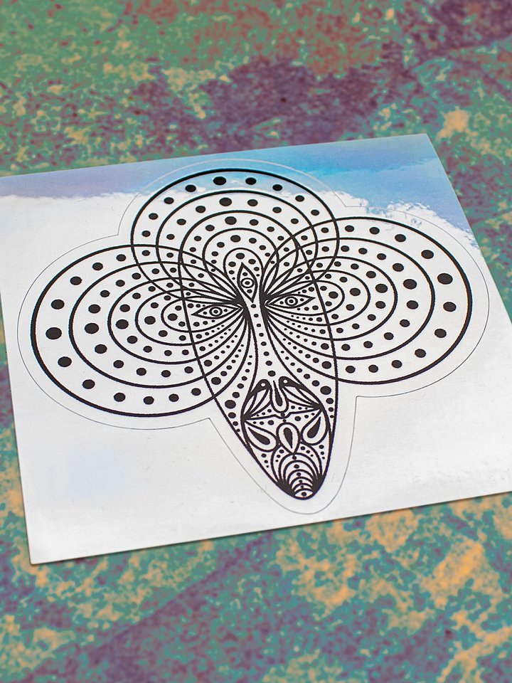 Crystalien – Holographic Kiss-Cut Sticker product image (1)