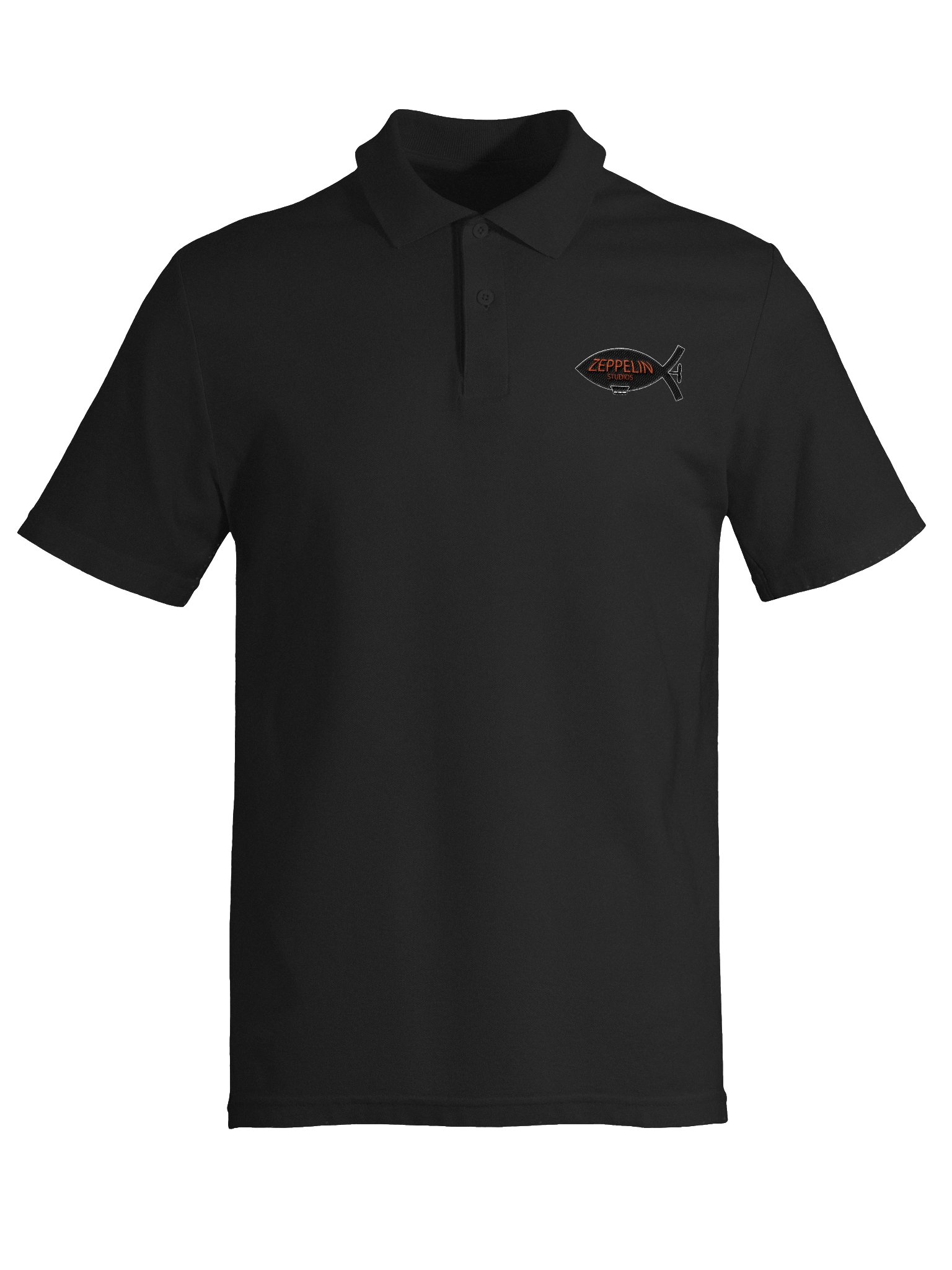 Zeppelin Studios - Unisex Pique Polo Shirt (Logo/Ground Crew) - Embroidered product image (5)