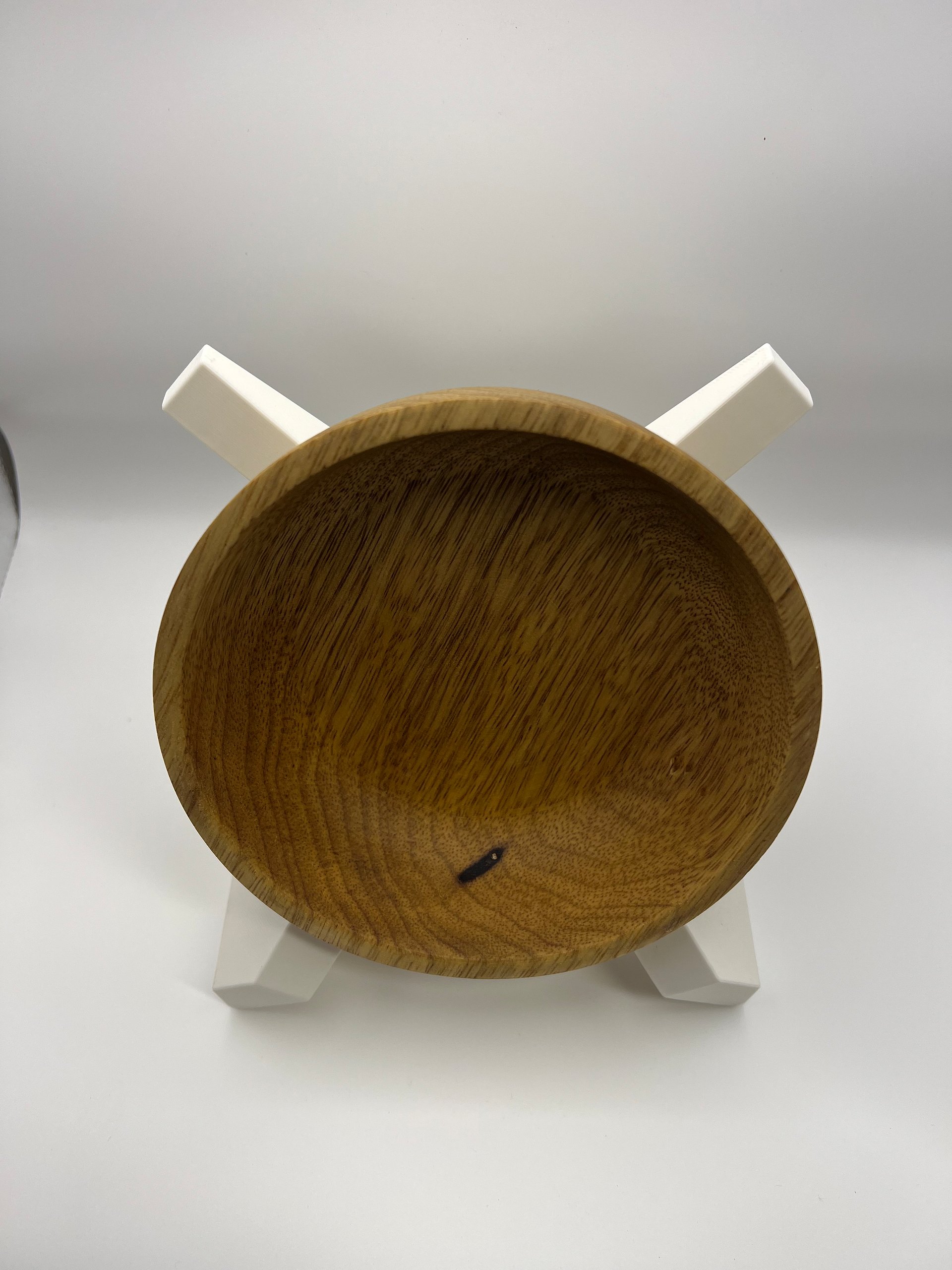 6" White Limba Decorative Dish | Exotic Hardwood product image (11)