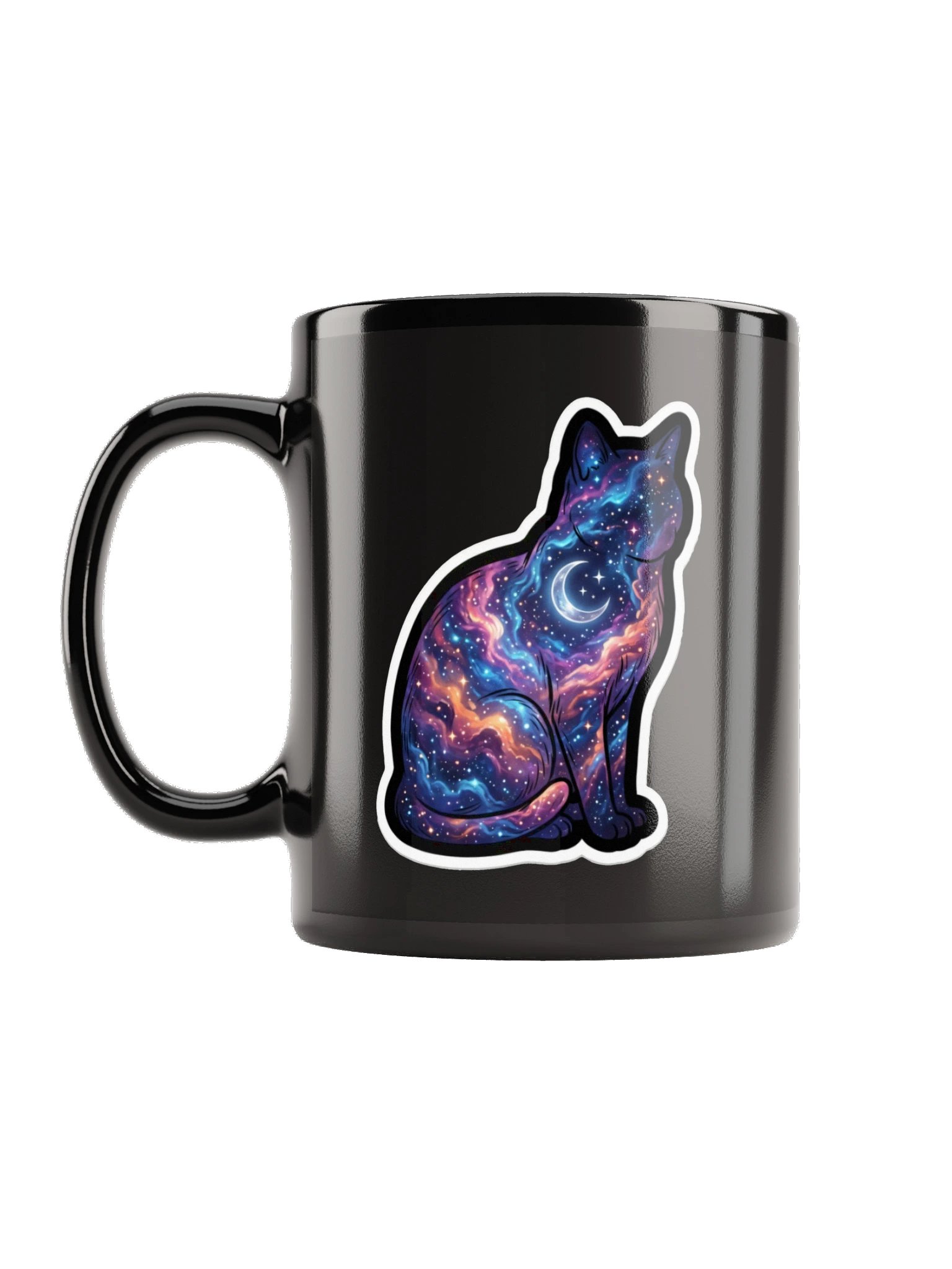 Galaxy Black Cat Mug product image (1)