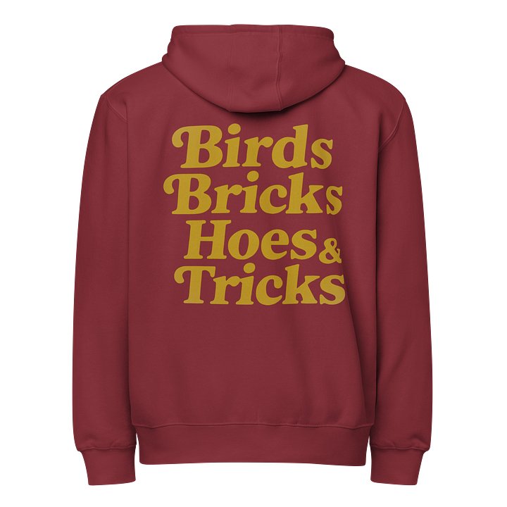 Birds Bricks Hoes & Tricks - Premium ZipUp Hoodie product image (6)