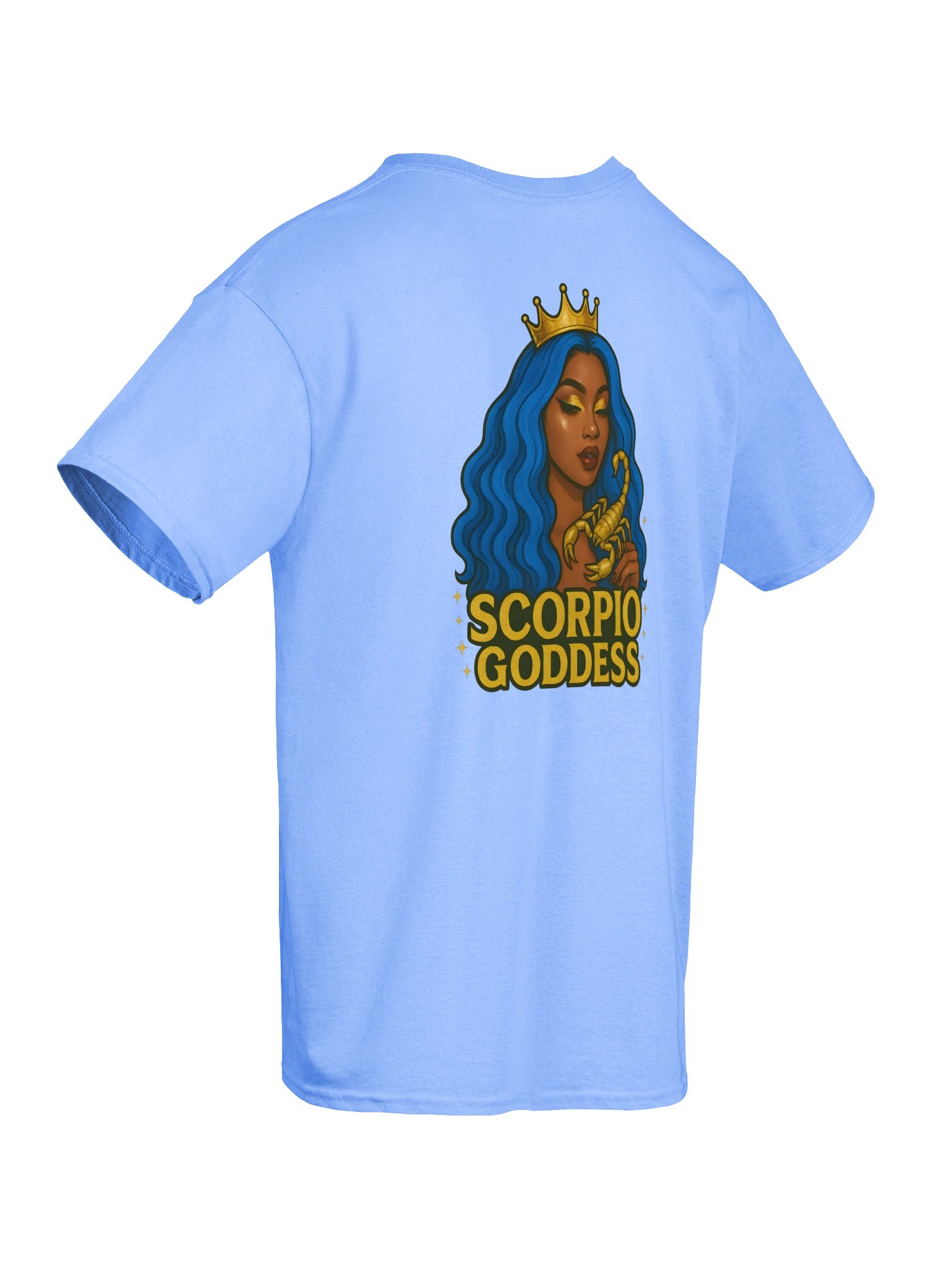 Royal Blue Scorpio Goddess Gold Tee product image (48)
