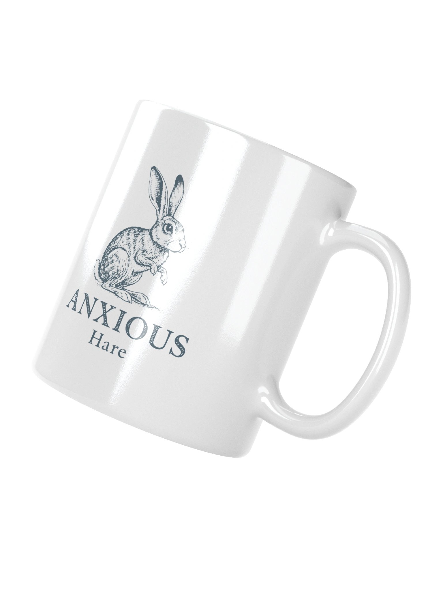 Anxious Hare Ceramic Mug product image (3)