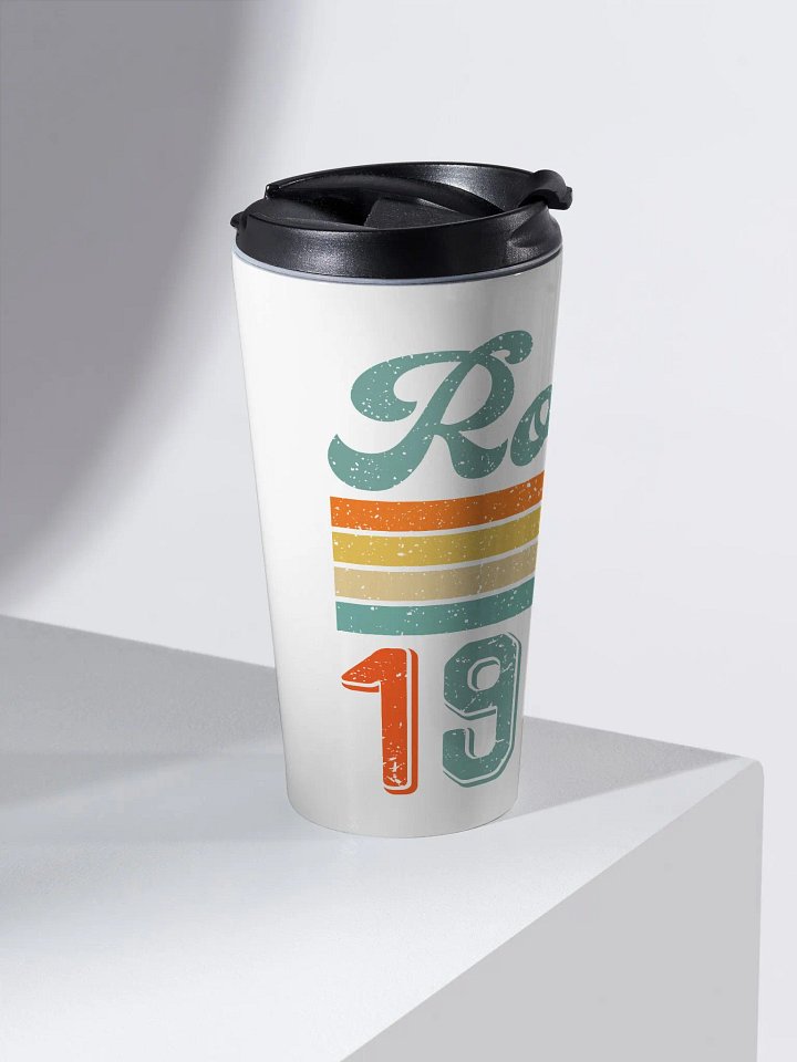 Retro Sunset Roe 1973 Stainless Steel Travel Mug product image (2)