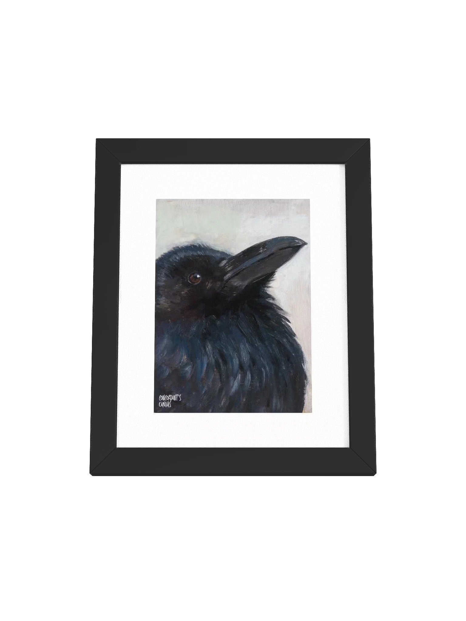 Framed Raven Print - Painted Live 2/9/2026 product image (1)