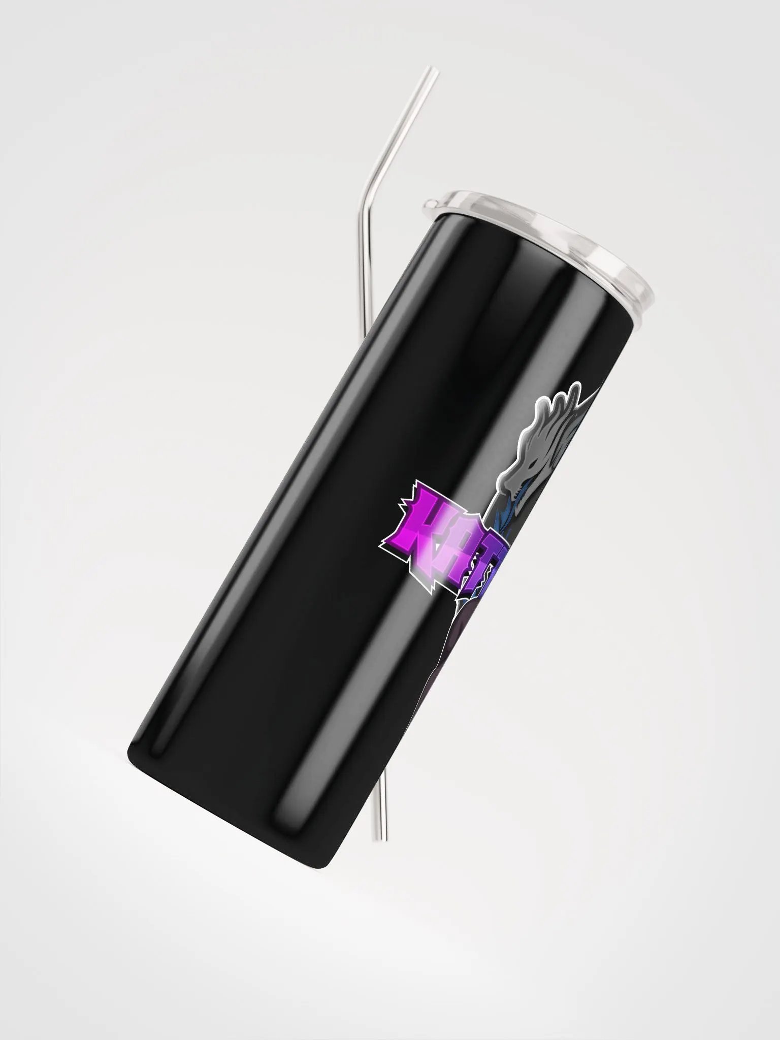 Stainless Steel Tumbler with Straw - Logo 2 product image (8)