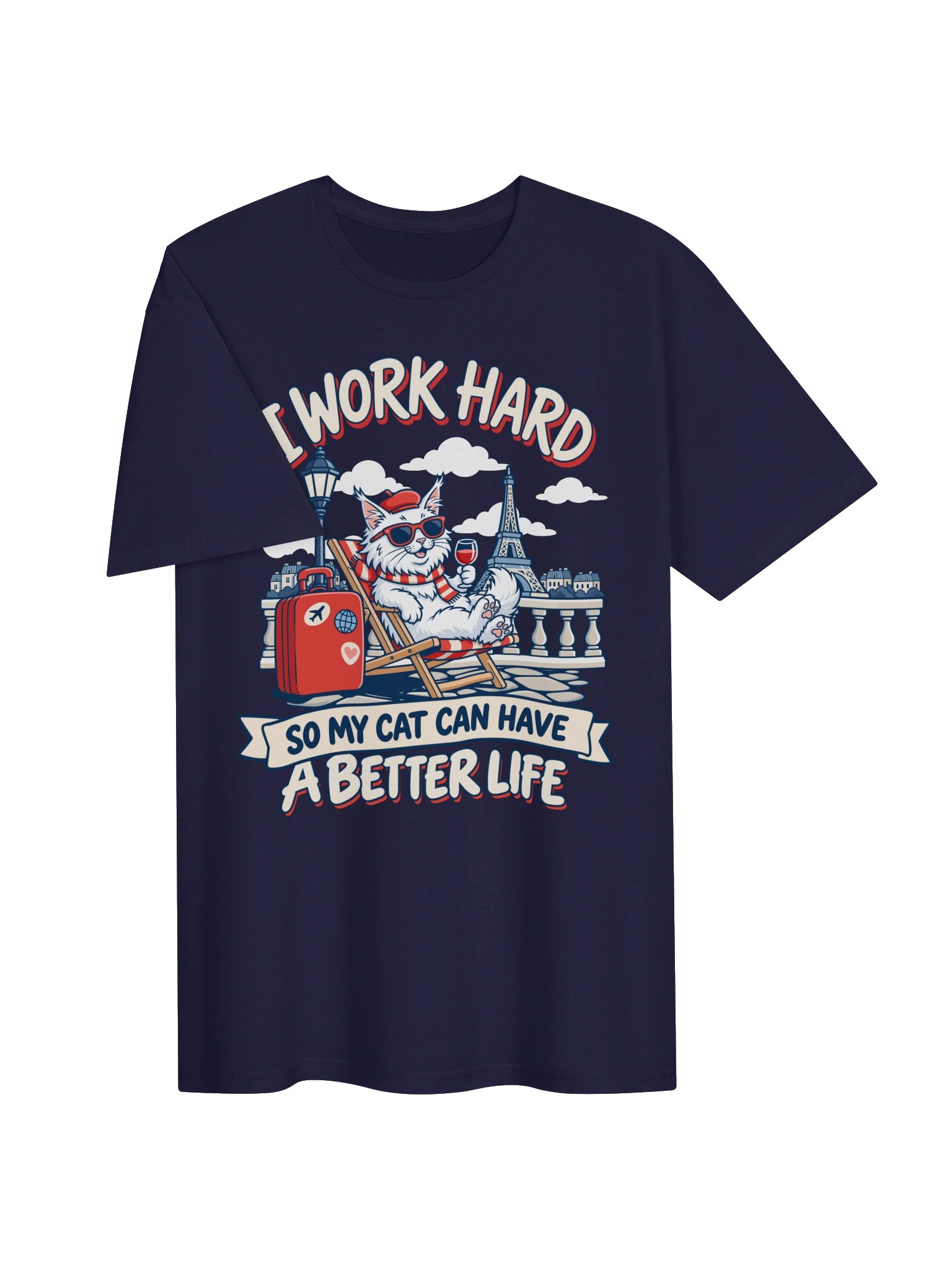 I Work Hard So My Cat Can Have a Better Life Maine Coon Cat Shirt product image (34)