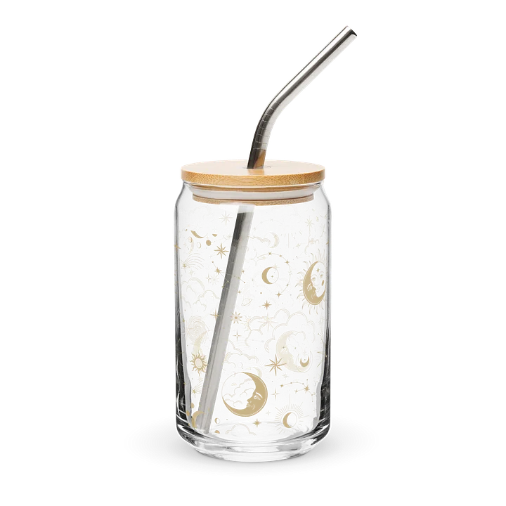 The Sun & The Moon Glass w/ straw product image (1)
