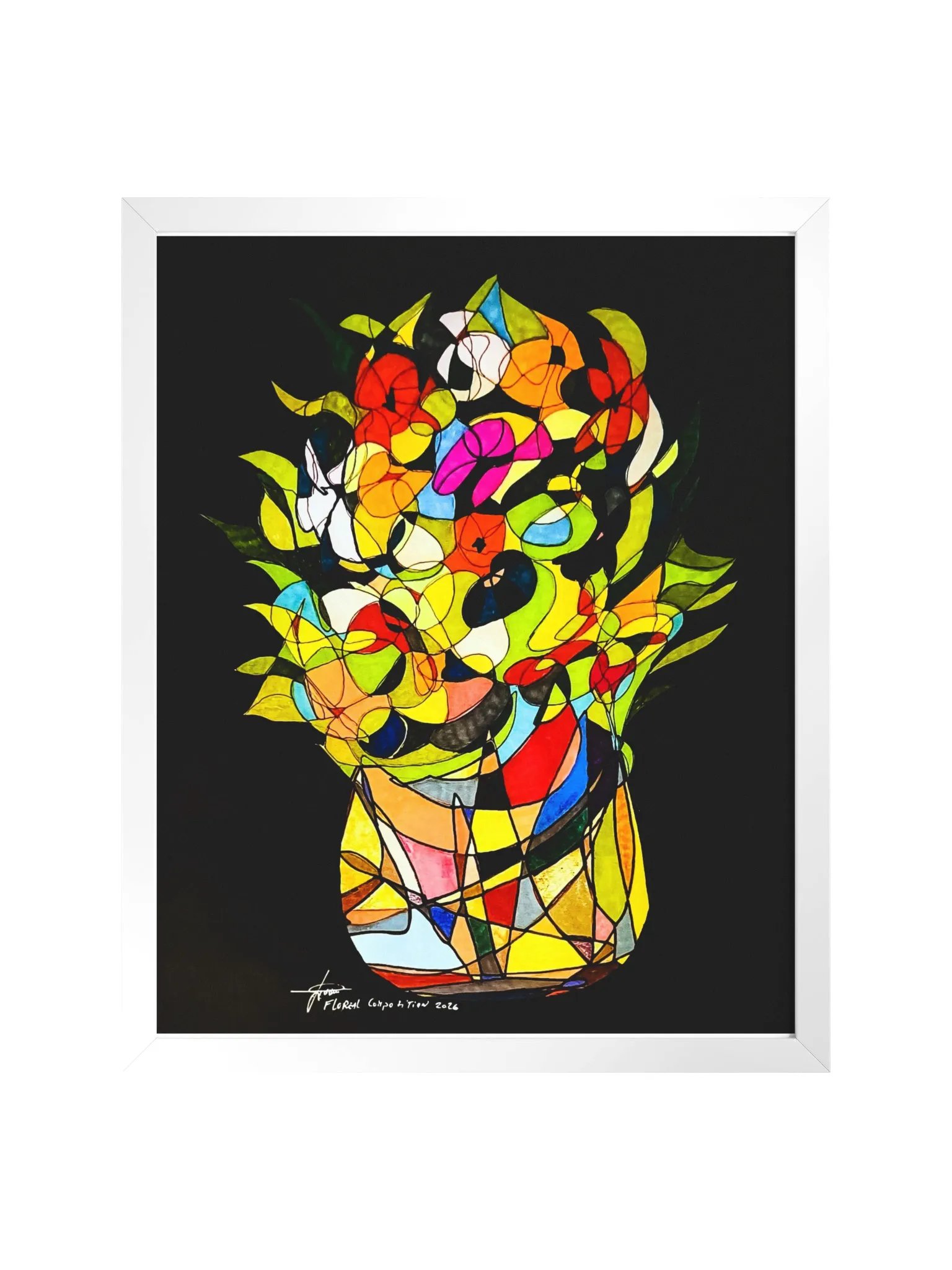 Floreal Composition 2026 – Fine Art Print with Frame product image (1)