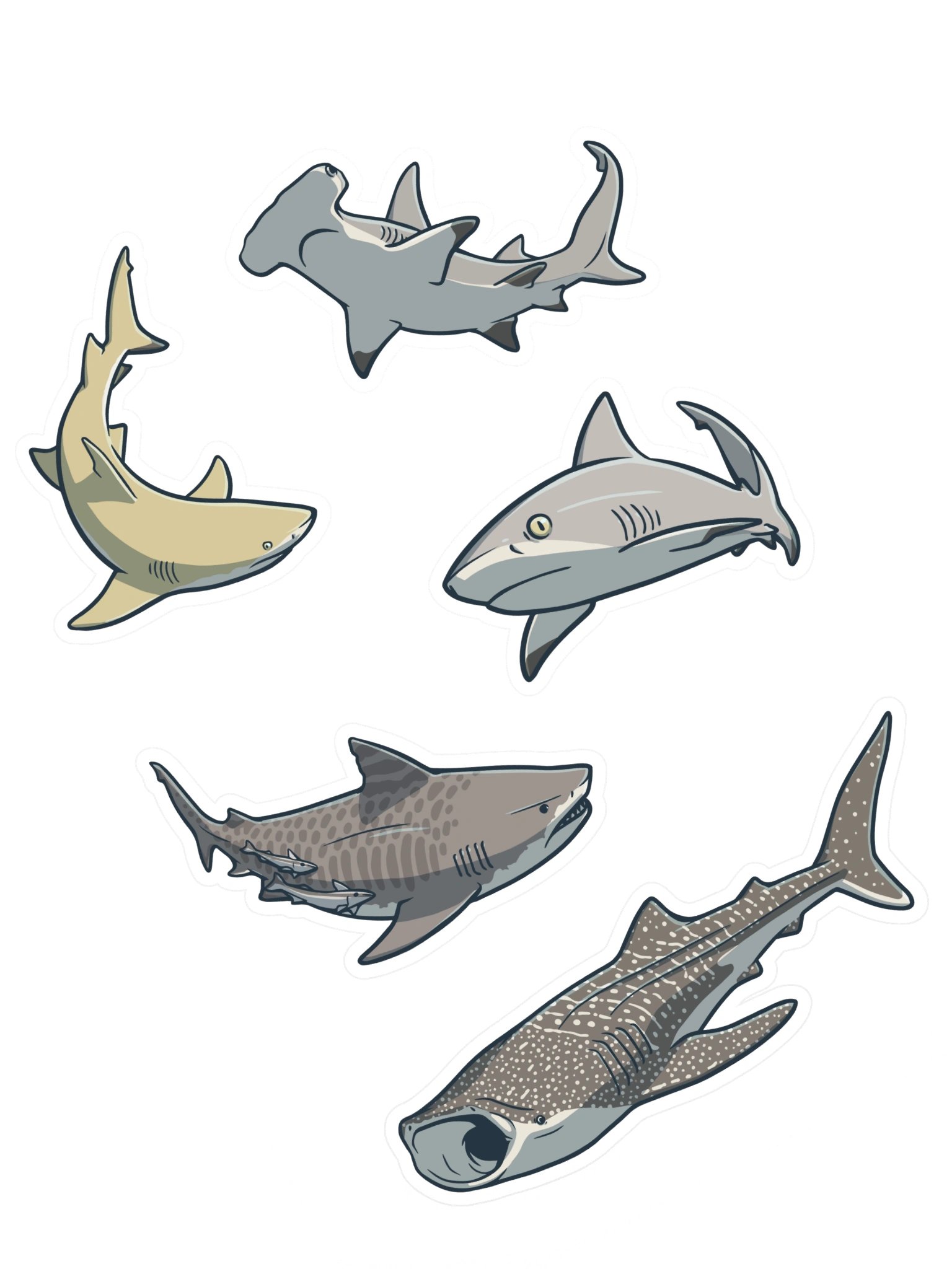 A Shiver of Sharks - Sticker Sheet #1 product image (2)