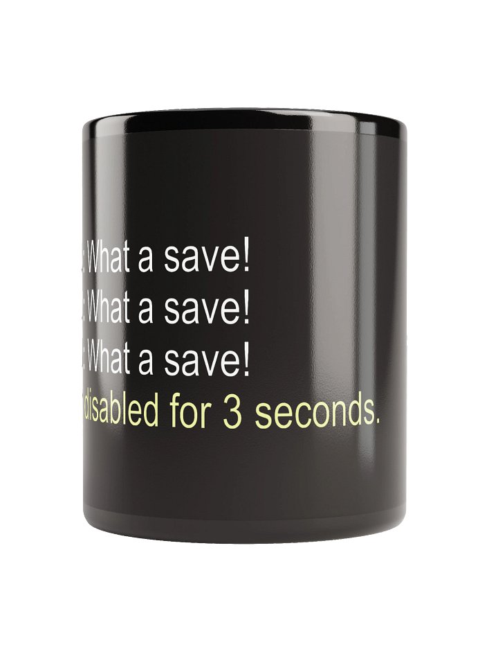 What A Save! Black Mug product image (2)