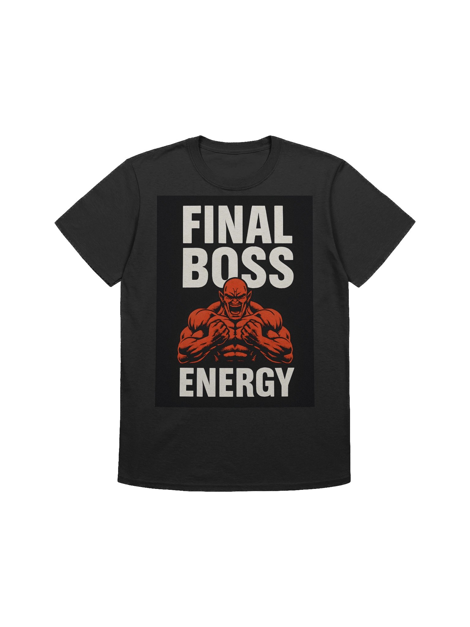 Final Boss Energy T-Shirt – Gamer Gym Tee for Power & Strength product image (1)
