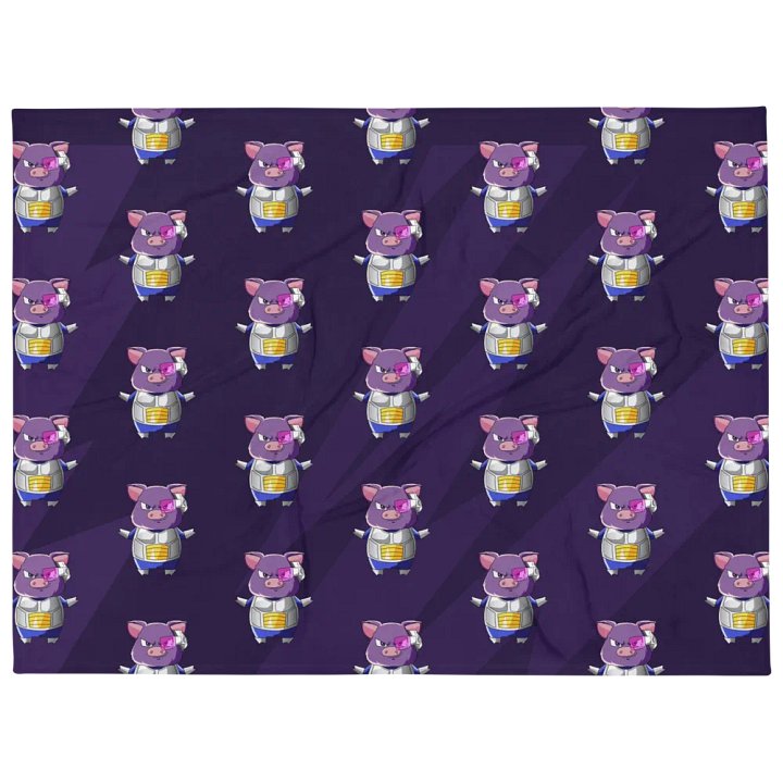 Pigeta with Scouter Frenzy Throw Blanket product image (1)