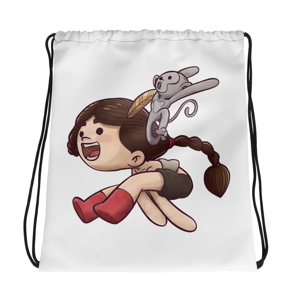 She & Her Pet | Drawstring Bag product image (1)