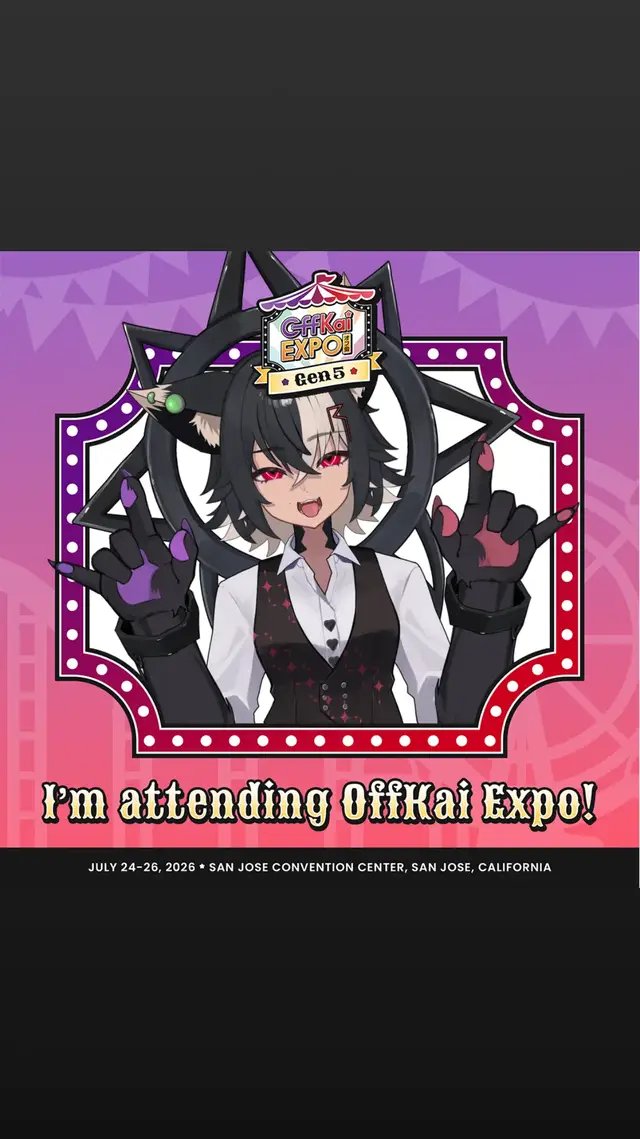 I'll be making my way over and hoping to meet some new friends and folks at Offkai! #convention #sxrynity #Vtuber #travel #streamer 