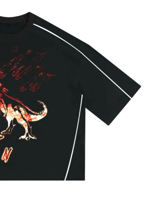 Unisex Heavyweight Boxy Piping T-Shirt product image (2)
