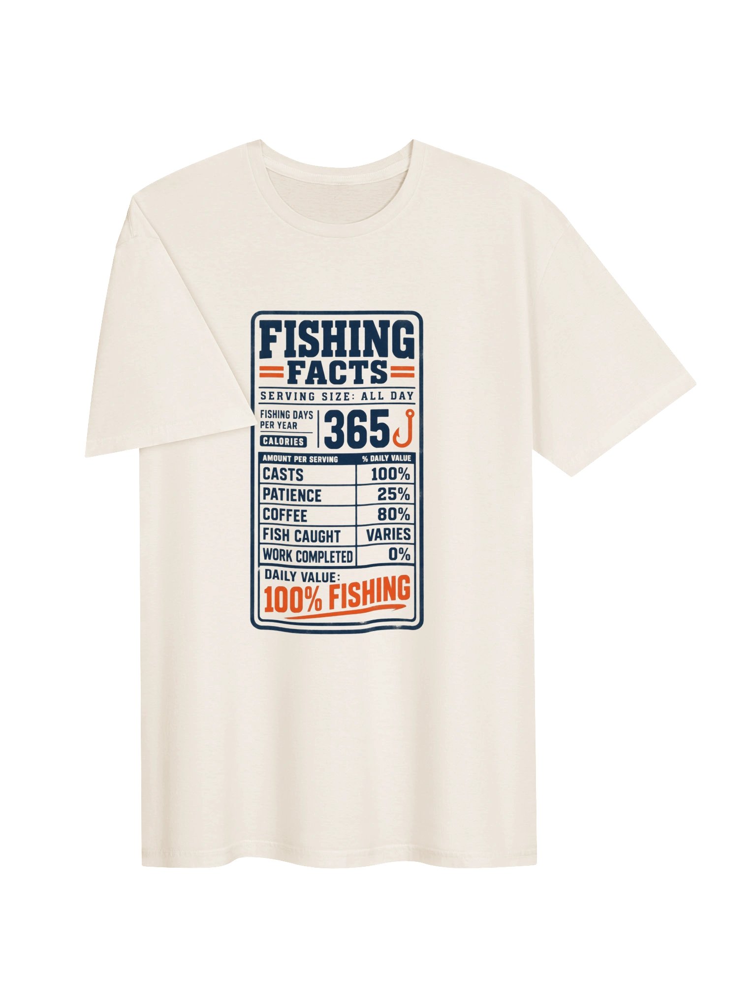 Daily Value: 100% Fishing T-Shirt product image (3)