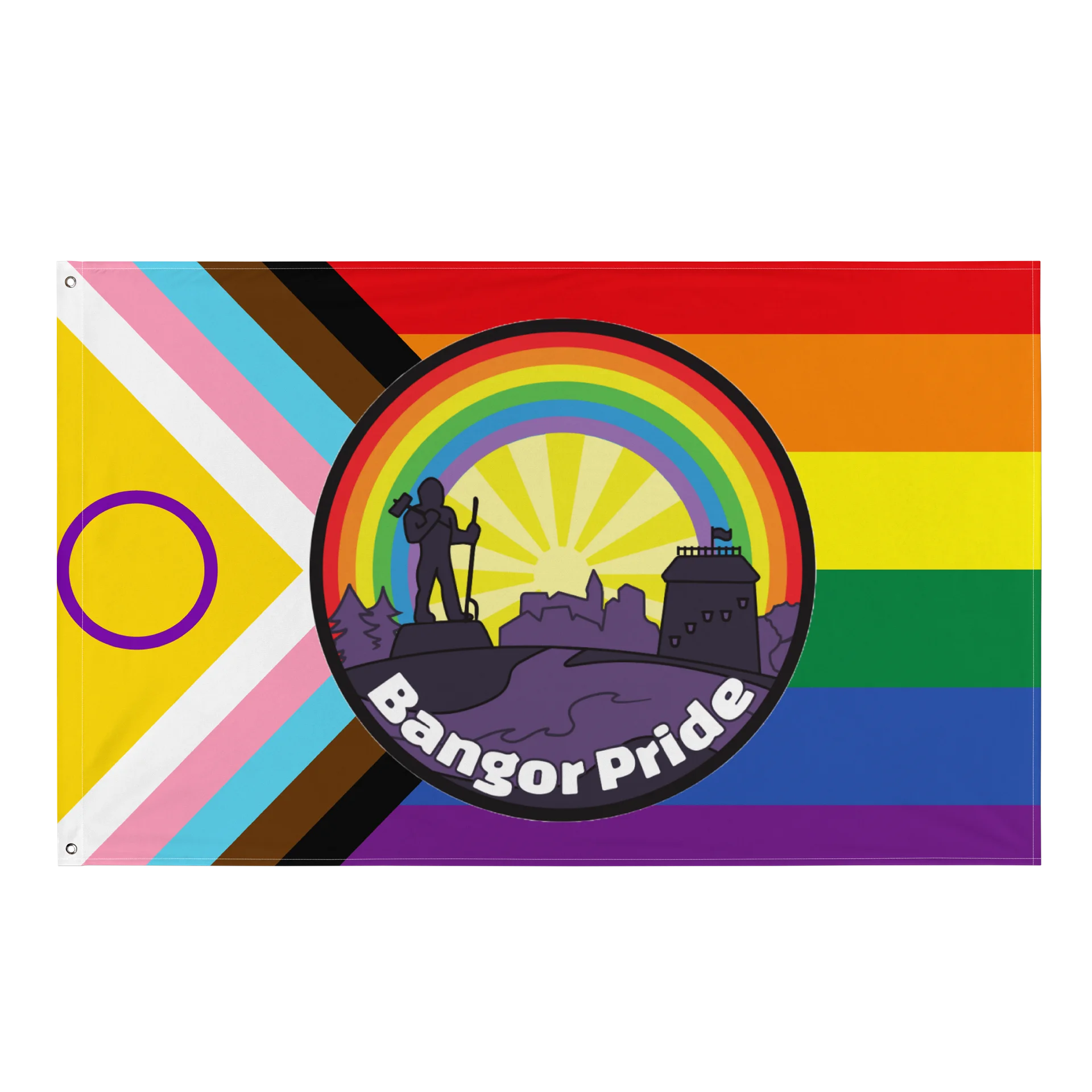 Progress Flag w/Bangor Pride Logo product image (1)