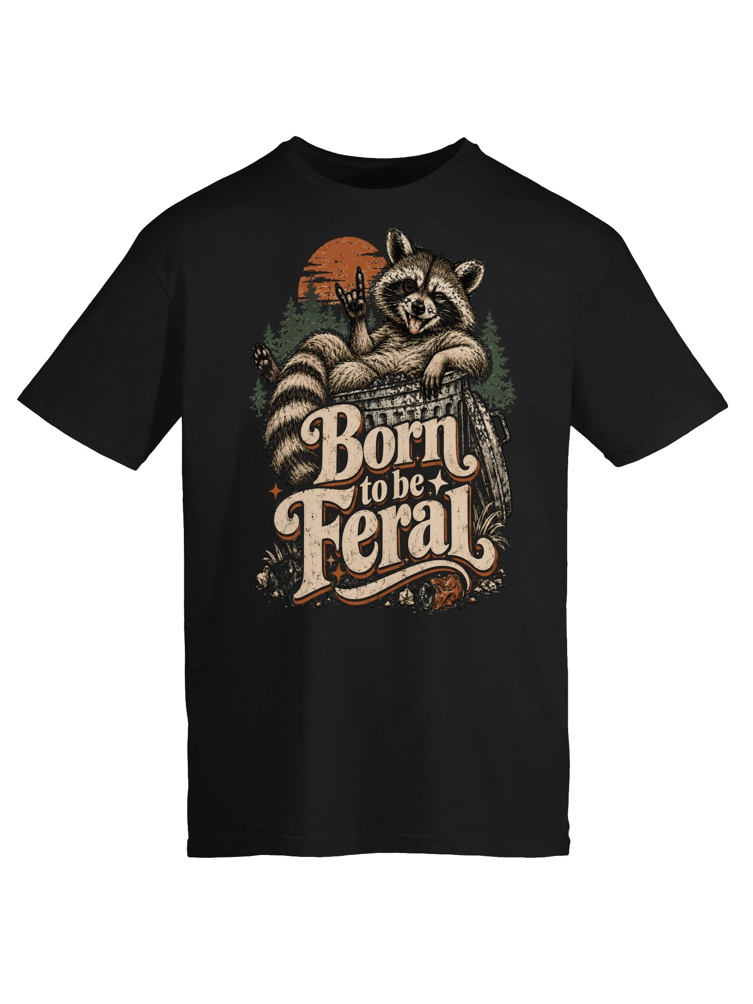 Born to Be Feral Raccoon Tee product image (30)