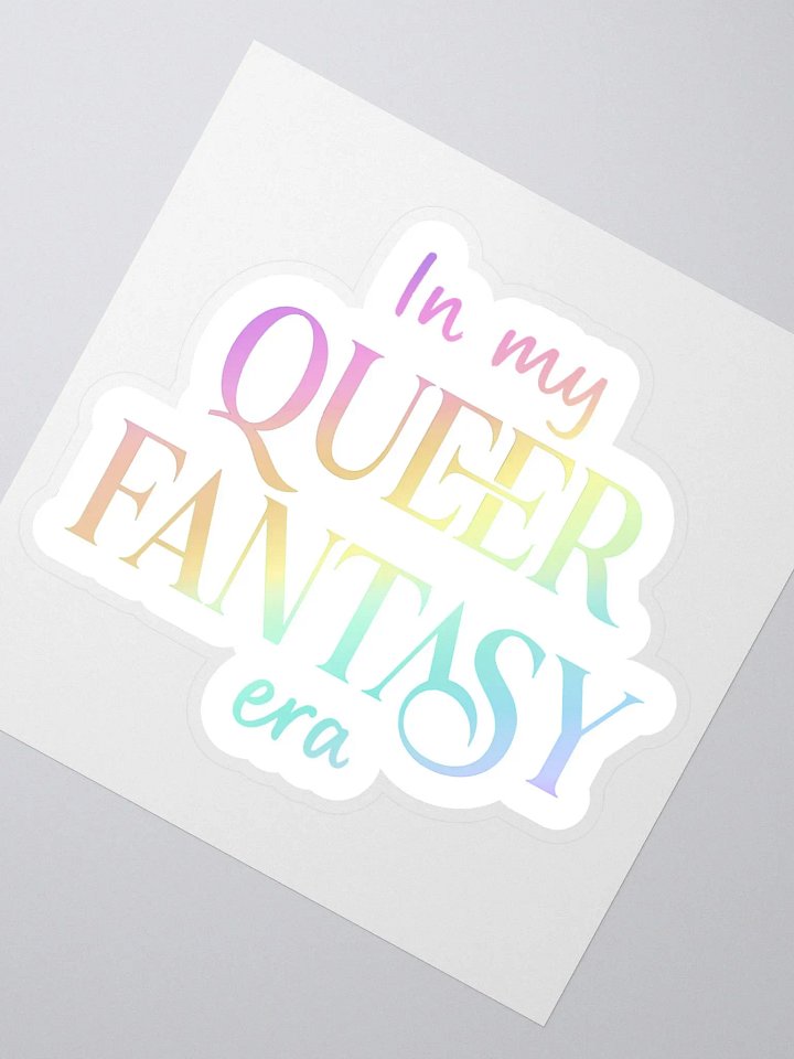 Queer Fantasy Era White Sticker product image (4)