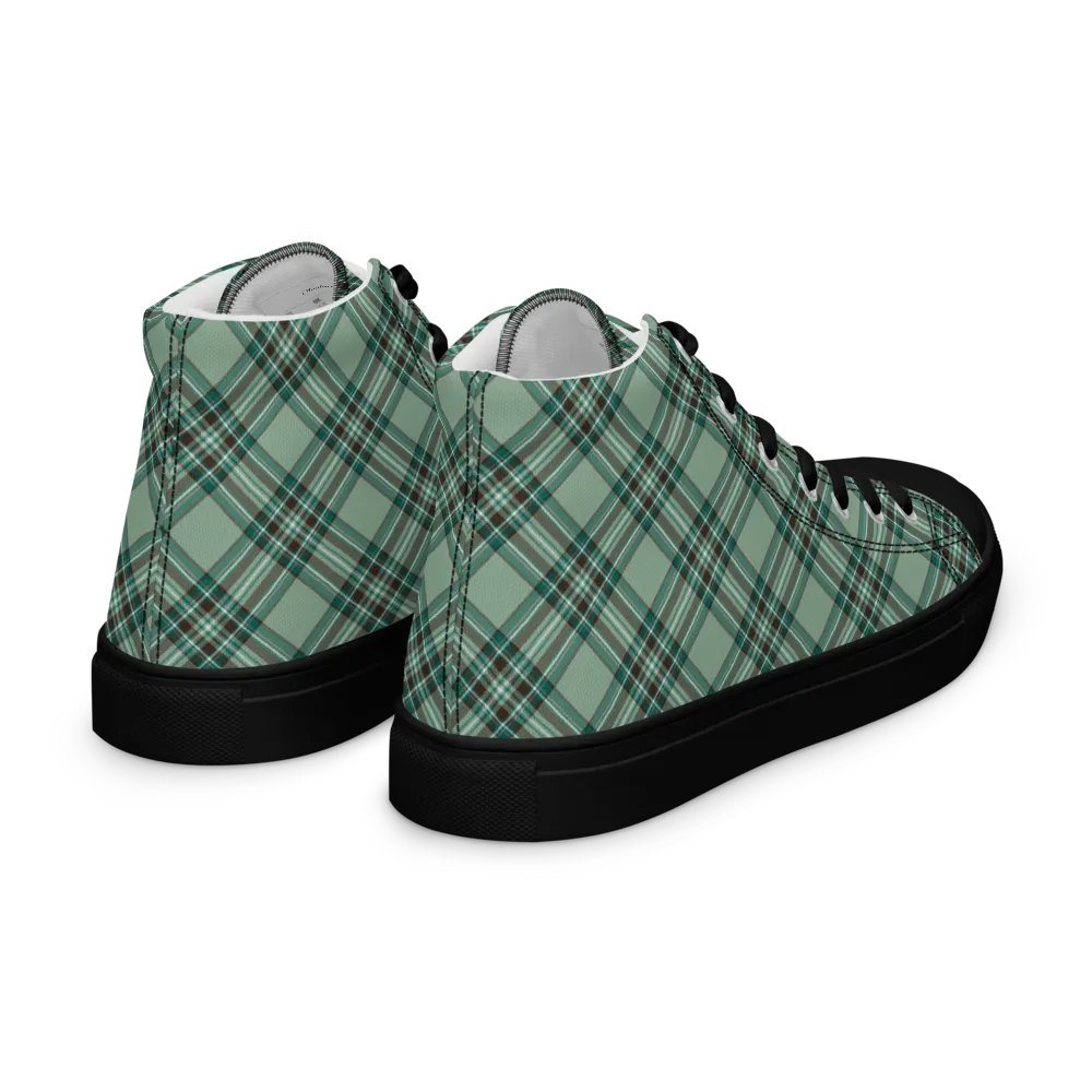 Kelly Tartan Men's High Top Shoes product image (10)