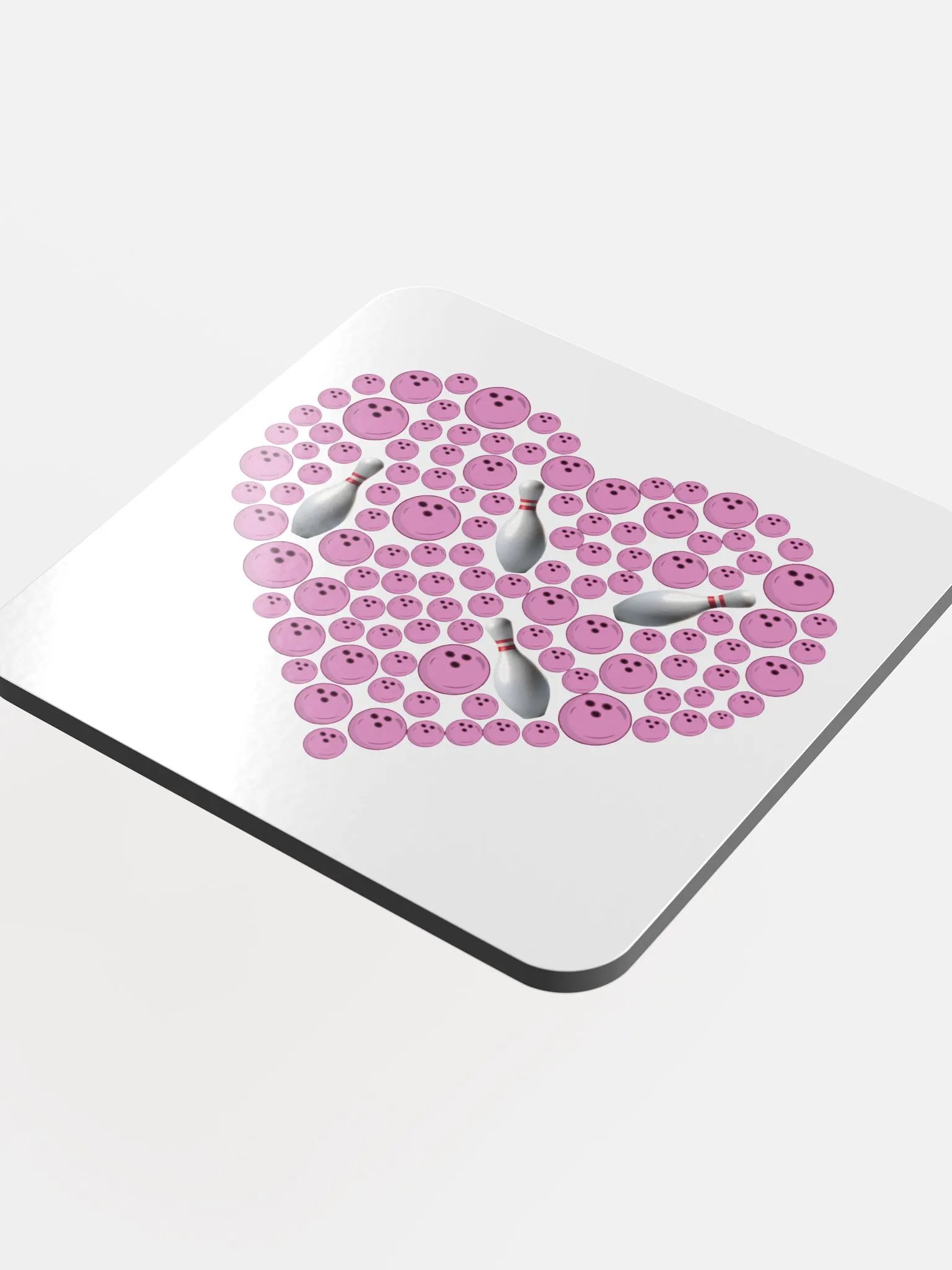 Heart Bowling Strike Coaster Set product image (1)
