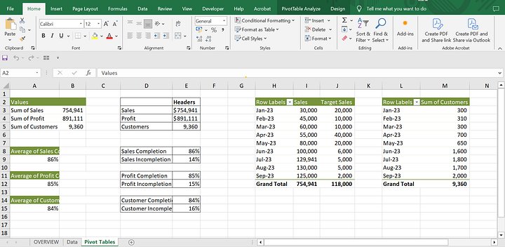 Excel file with Pivot Tables product image (2)