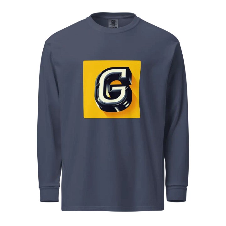 3D Perspective 'G' Graphic Long Sleeve Shirt | AI Design initial G product image (1)
