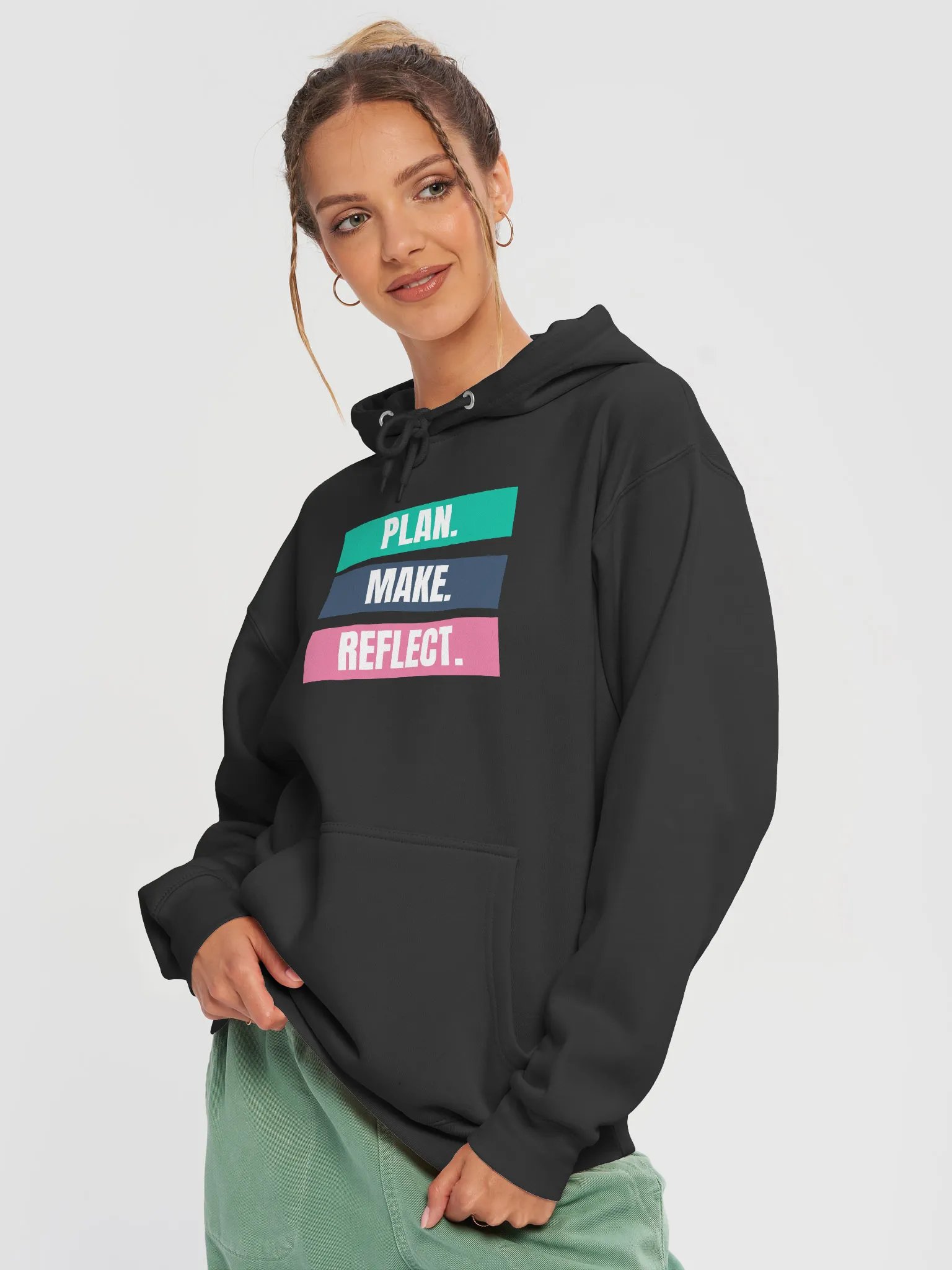 PLAN. MAKE. REFLECT. Hoodie product image (11)