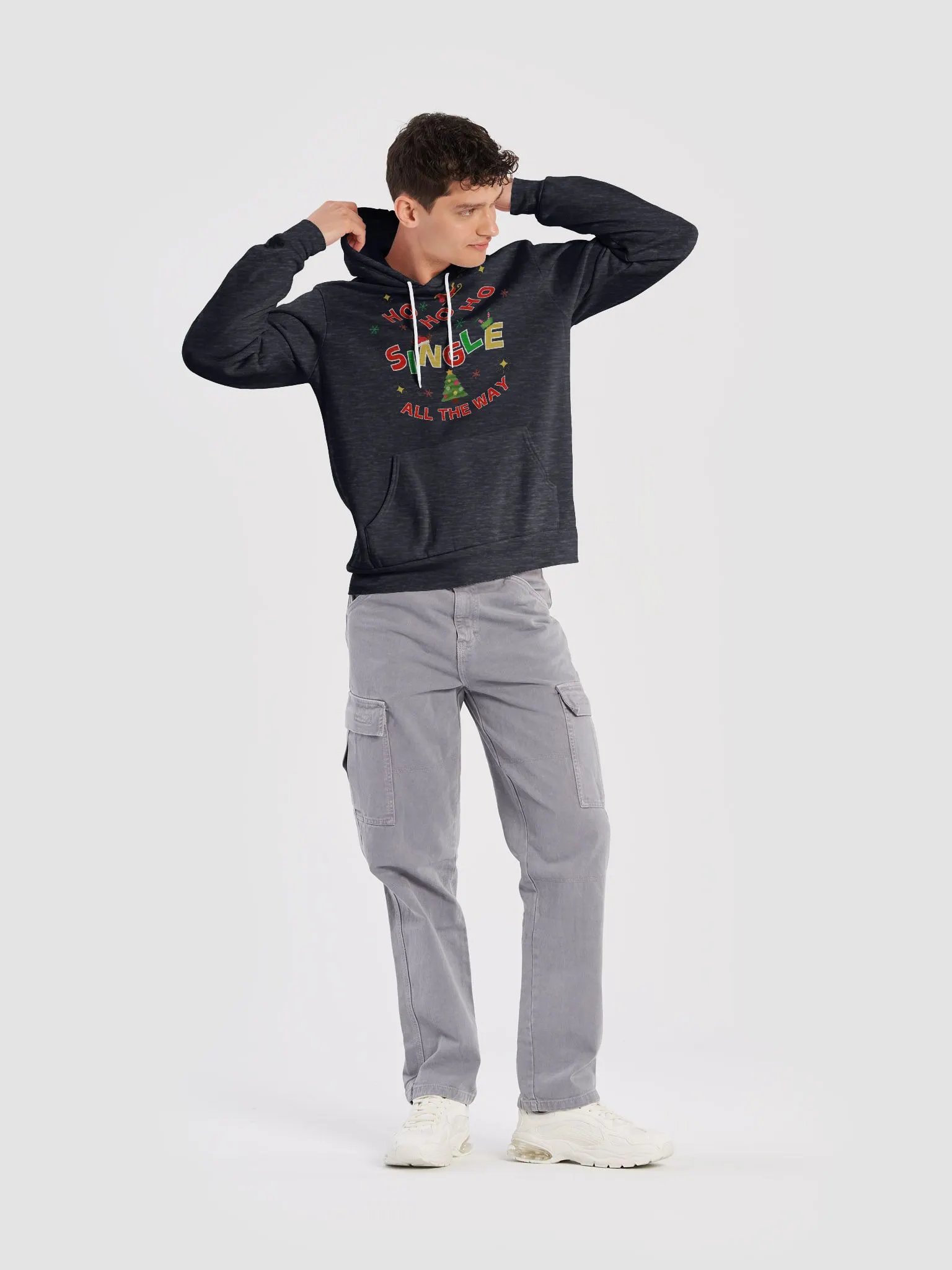 Festive Single "HoHoHo" Hoodie product image (34)