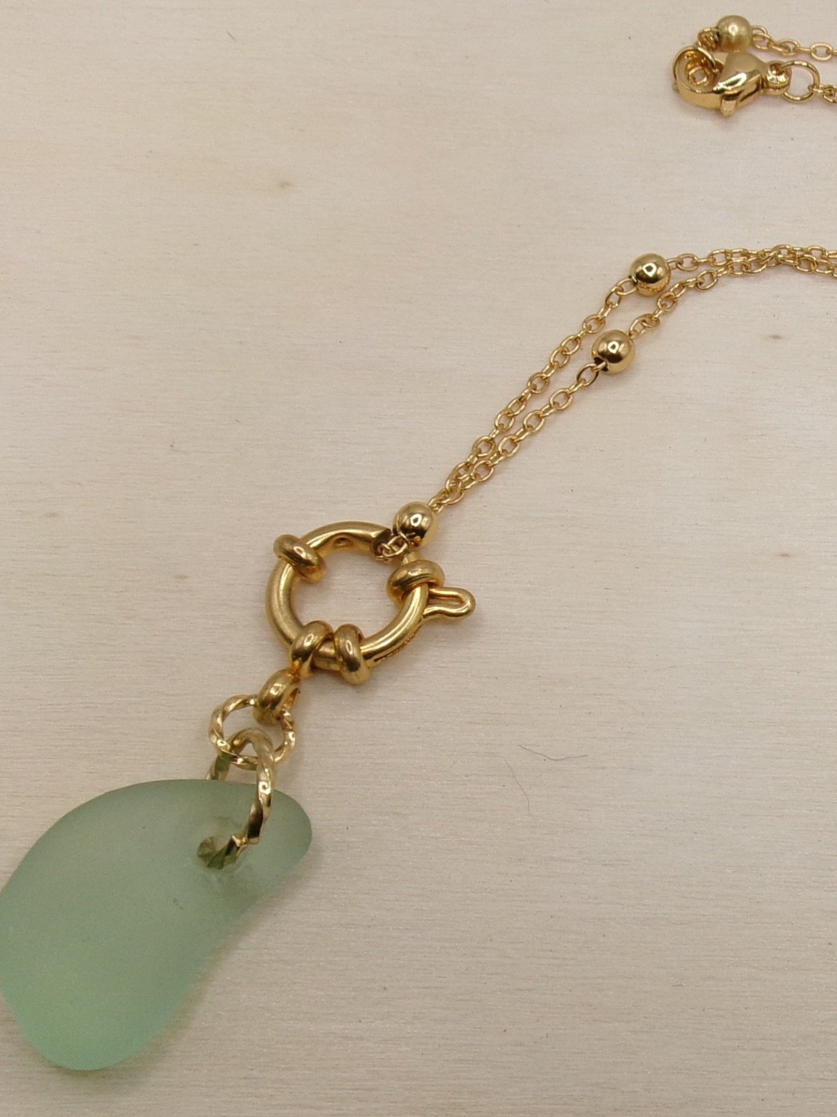 Turquoise Sea Glass Necklace product image (1)