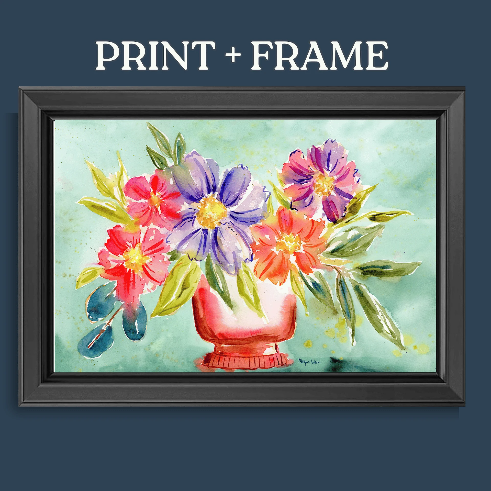 Floral Watercolor Print - Petal Burst product image (12)